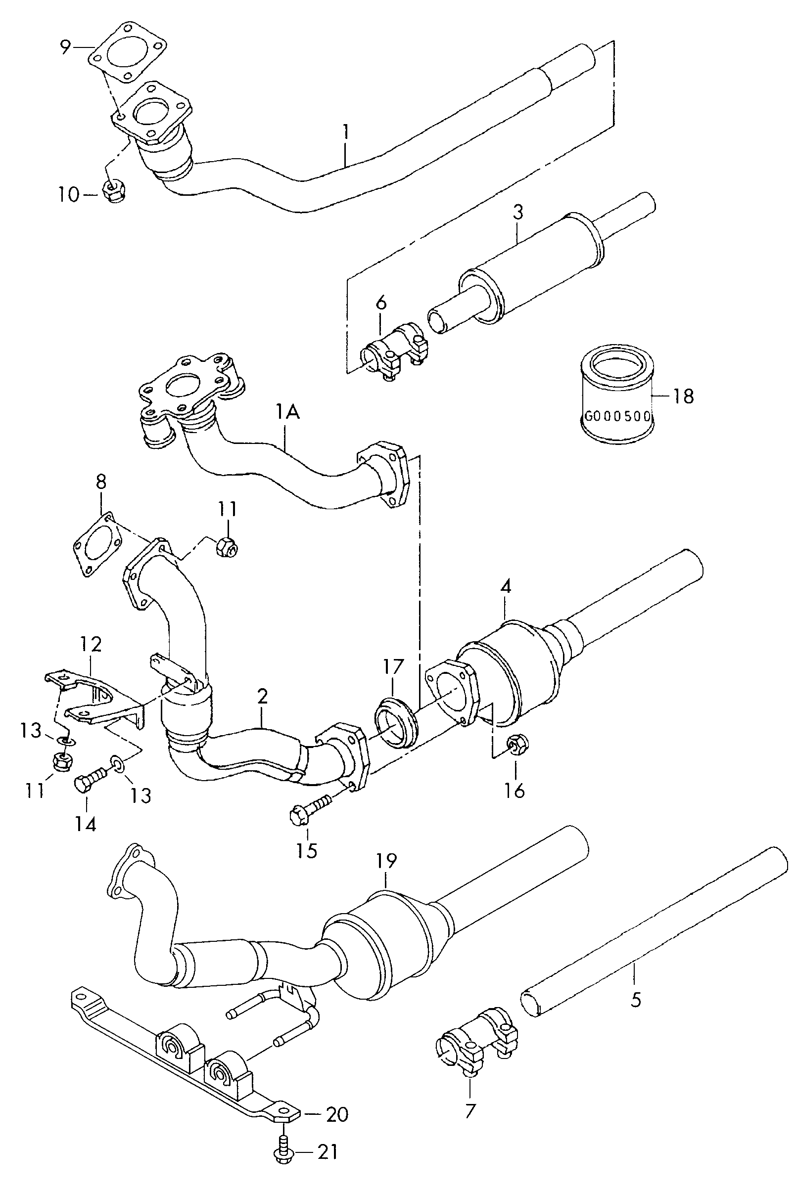 Skoda 1H0253144E - Holding Bracket, silencer parts5.com