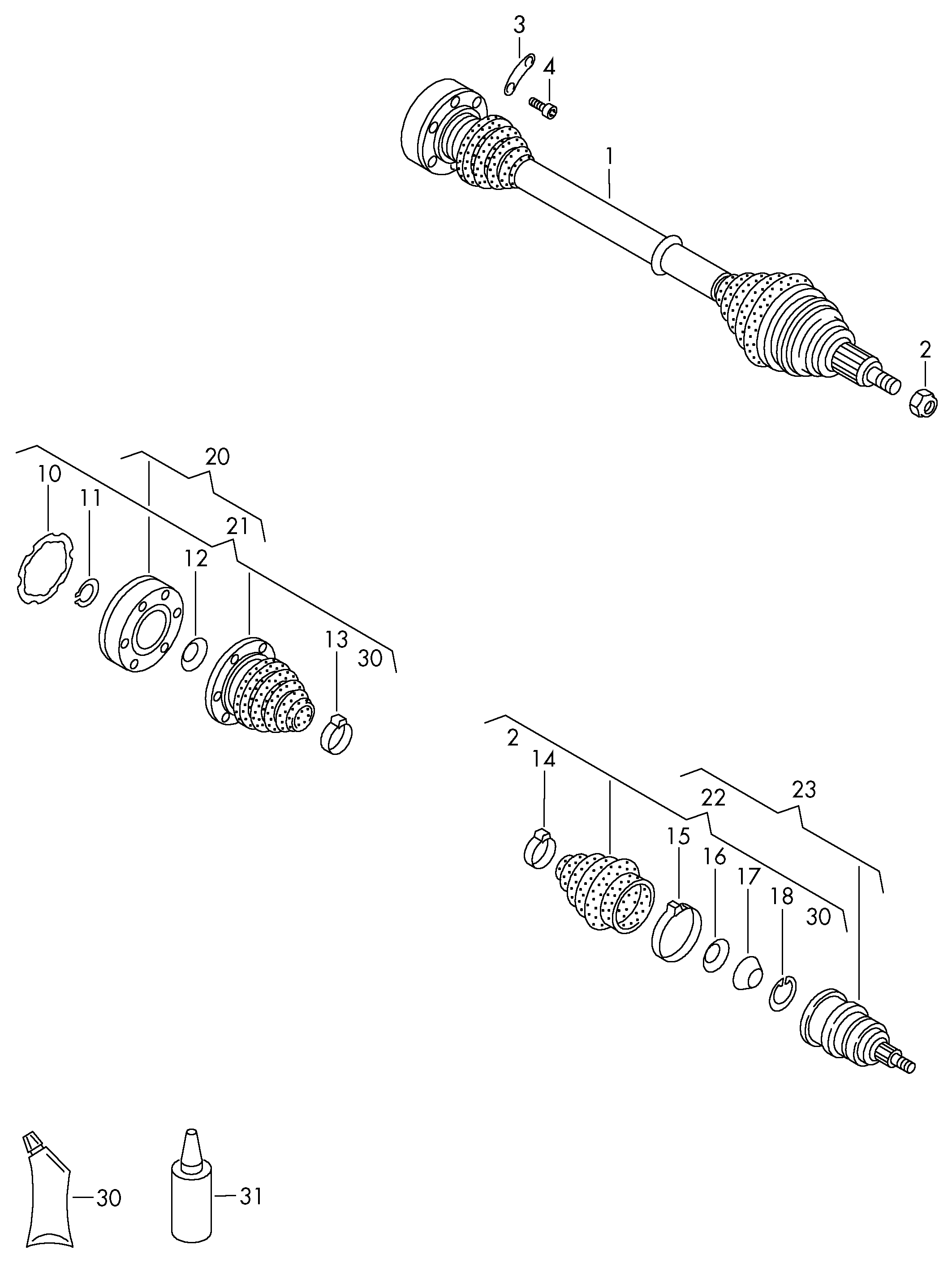 Skoda 1K0 498 103 X - Joint Kit, drive shaft parts5.com