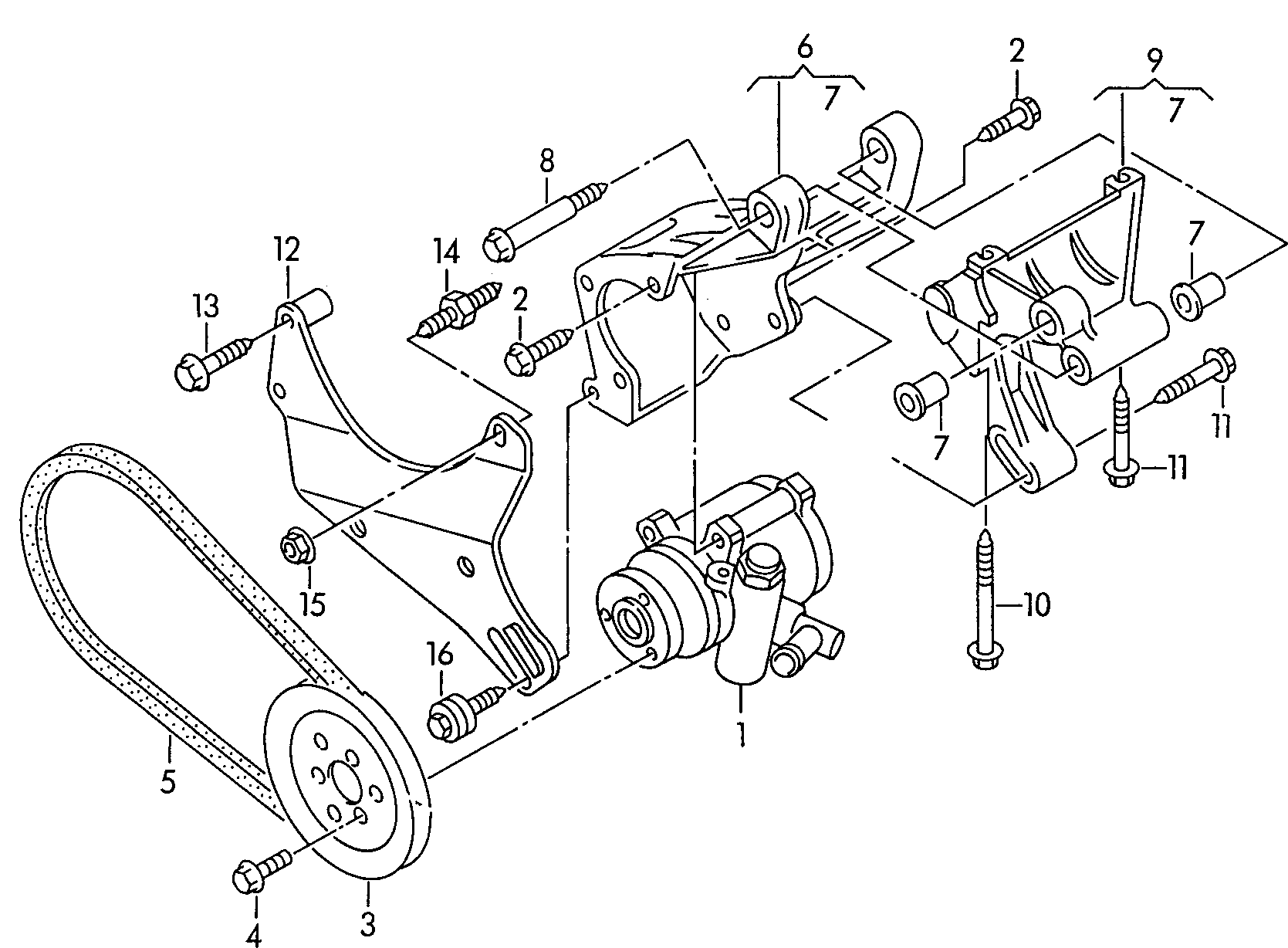 VW 6K0 422 154 - Hydraulic Pump, steering system parts5.com