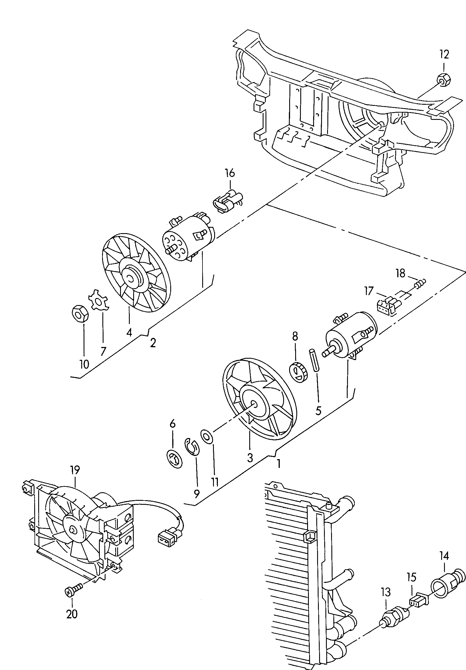 Skoda 1H0 959 455 - Ventilator, radiator parts5.com