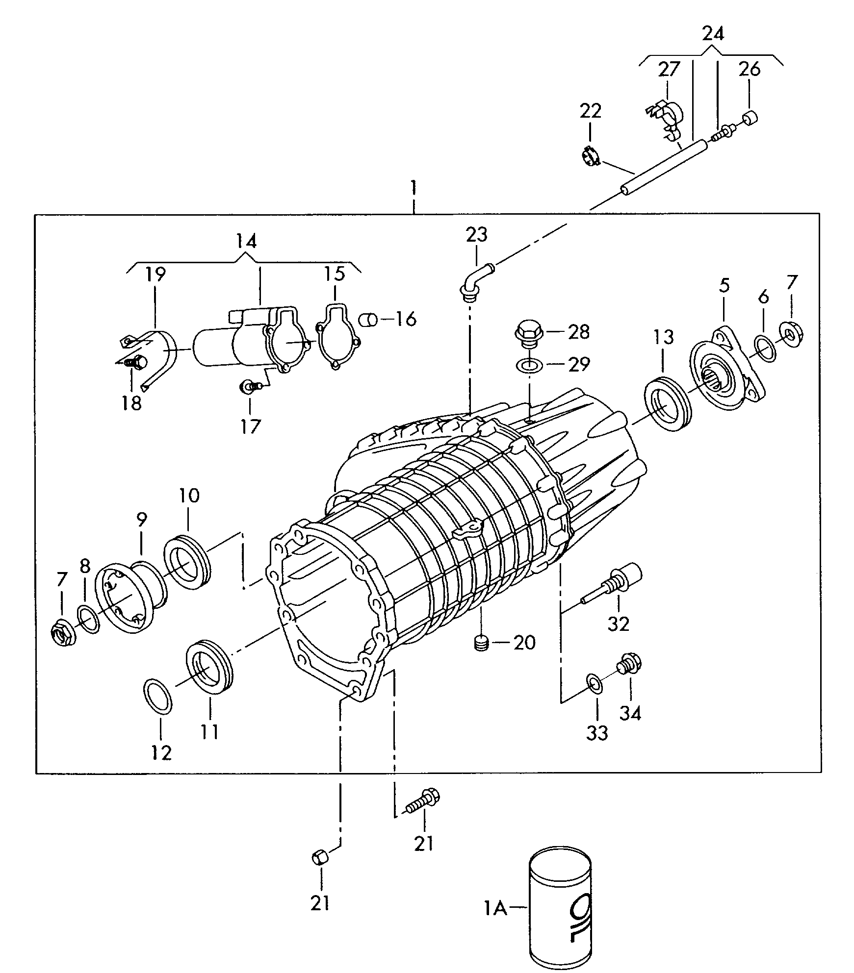 VAG 0AD301323B - Junta, bomba de aceite parts5.com