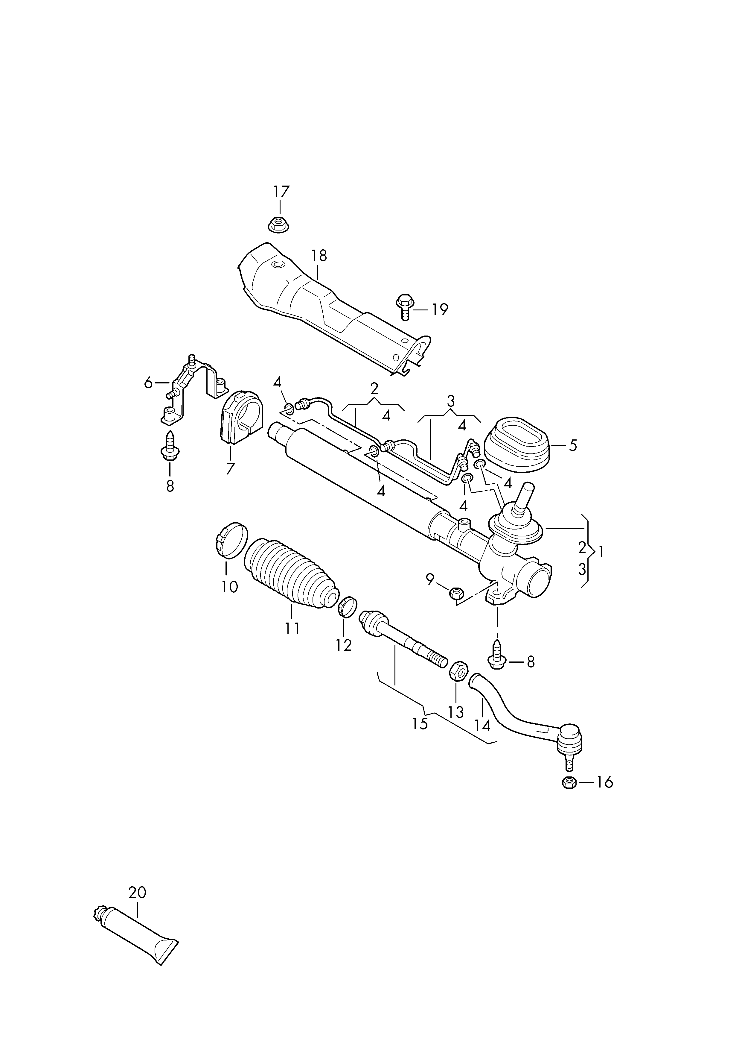 VW 7M3 422 803 A - Bara directie parts5.com