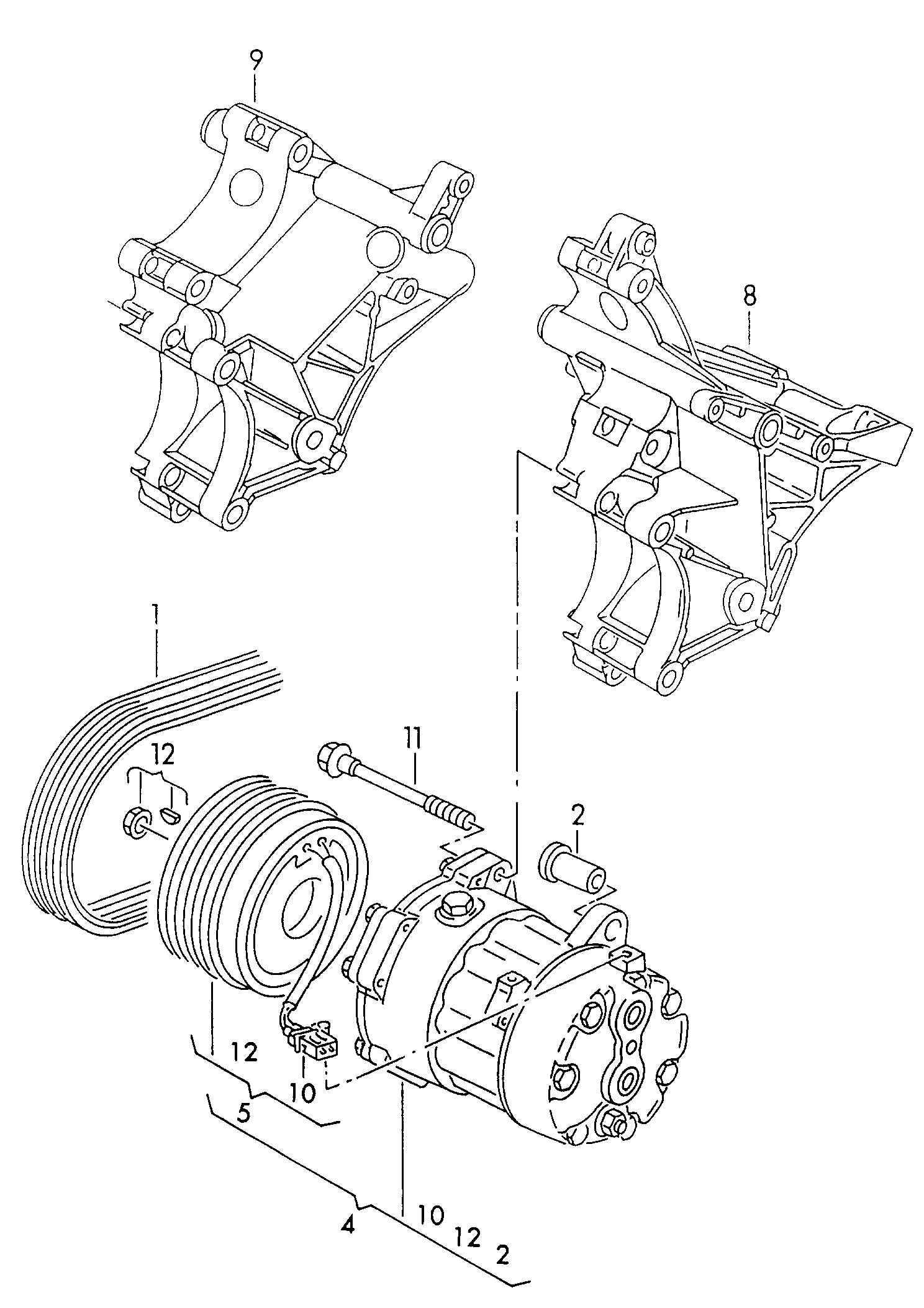 VAG 028 260 849 N - V-Ribbed Belt parts5.com