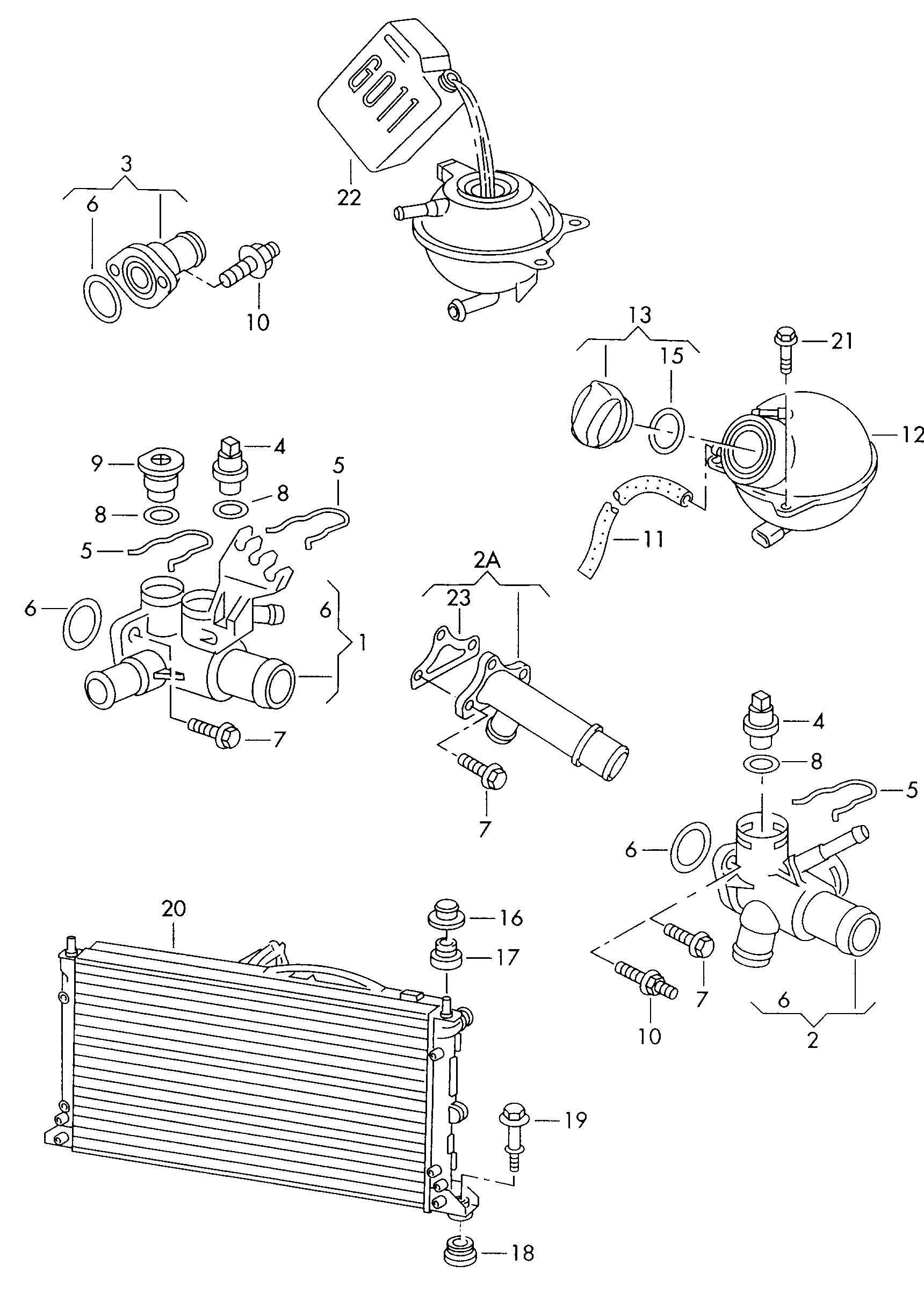 Skoda 357 121 140 - Sulgurkork, jahutusvedelikuflants parts5.com