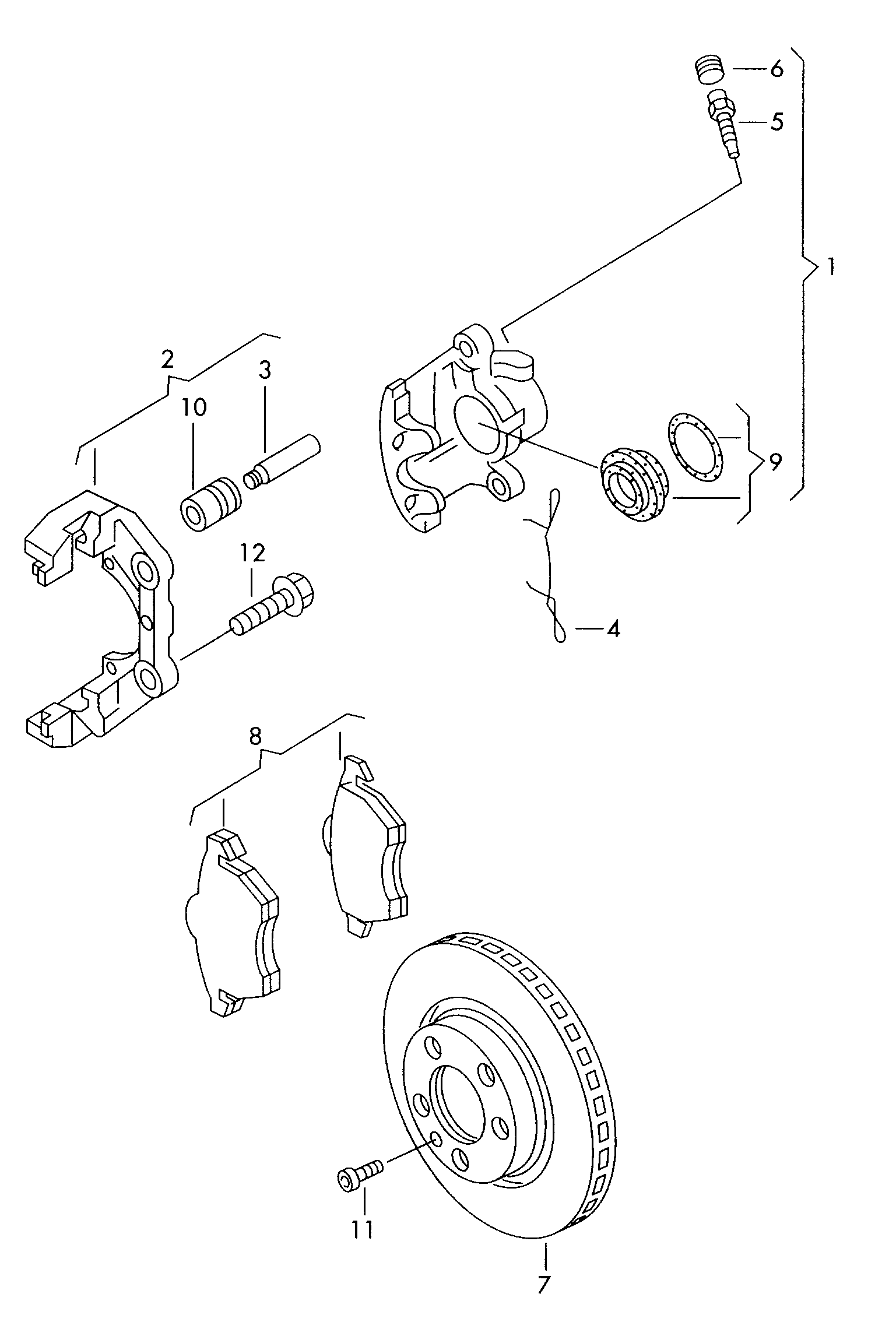 Seat 7M0 698 151 B - Set placute frana,frana disc parts5.com