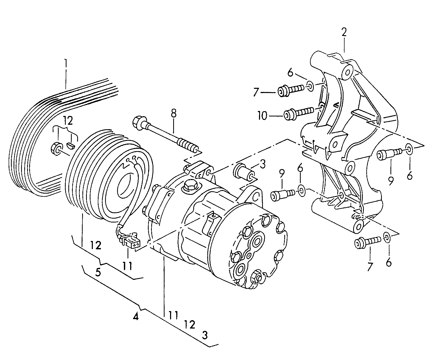 Seat 7M0 820 803N - Compresor, climatizare parts5.com