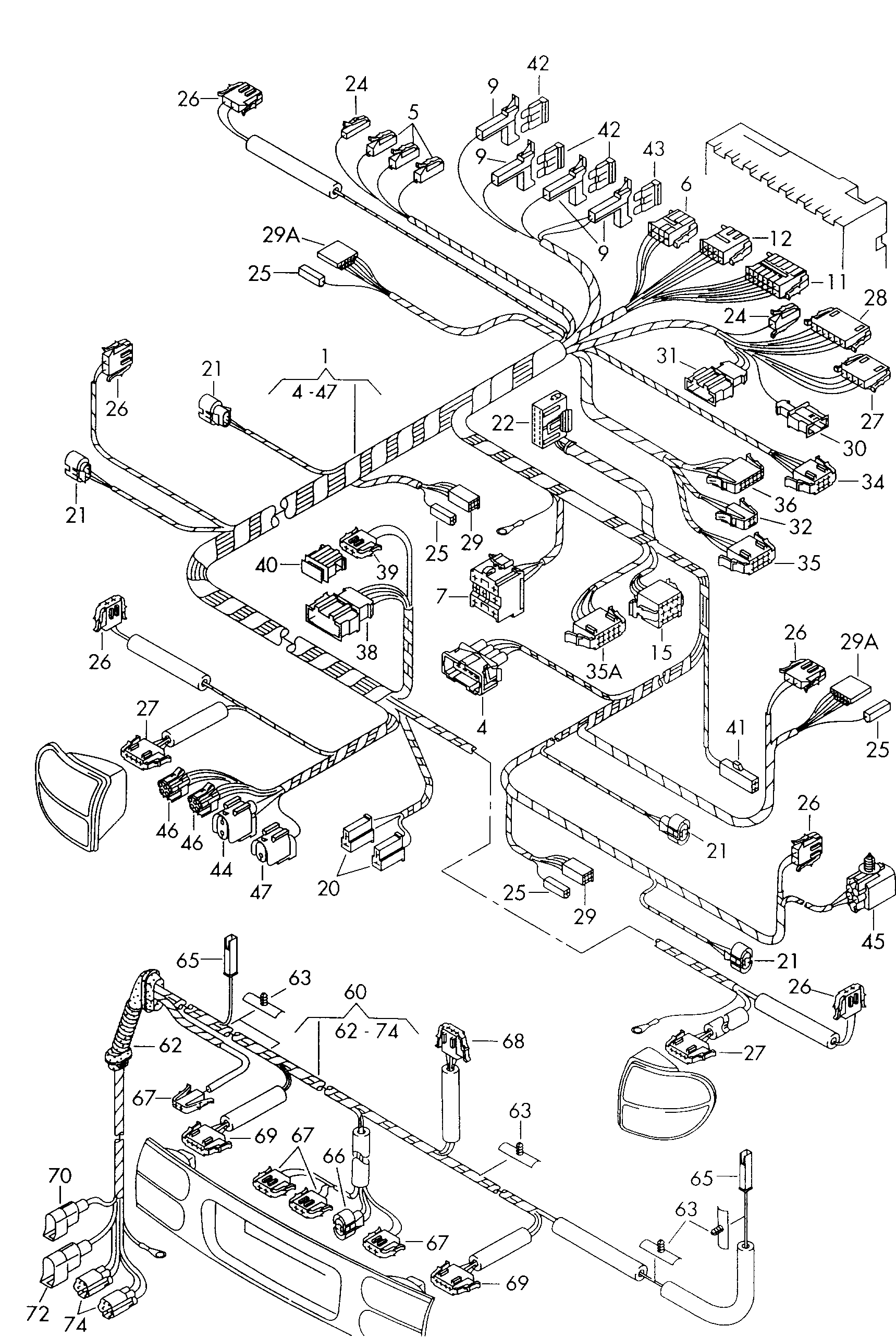 Seat 7M0971829D - Kit de montage, kit de câbles parts5.com