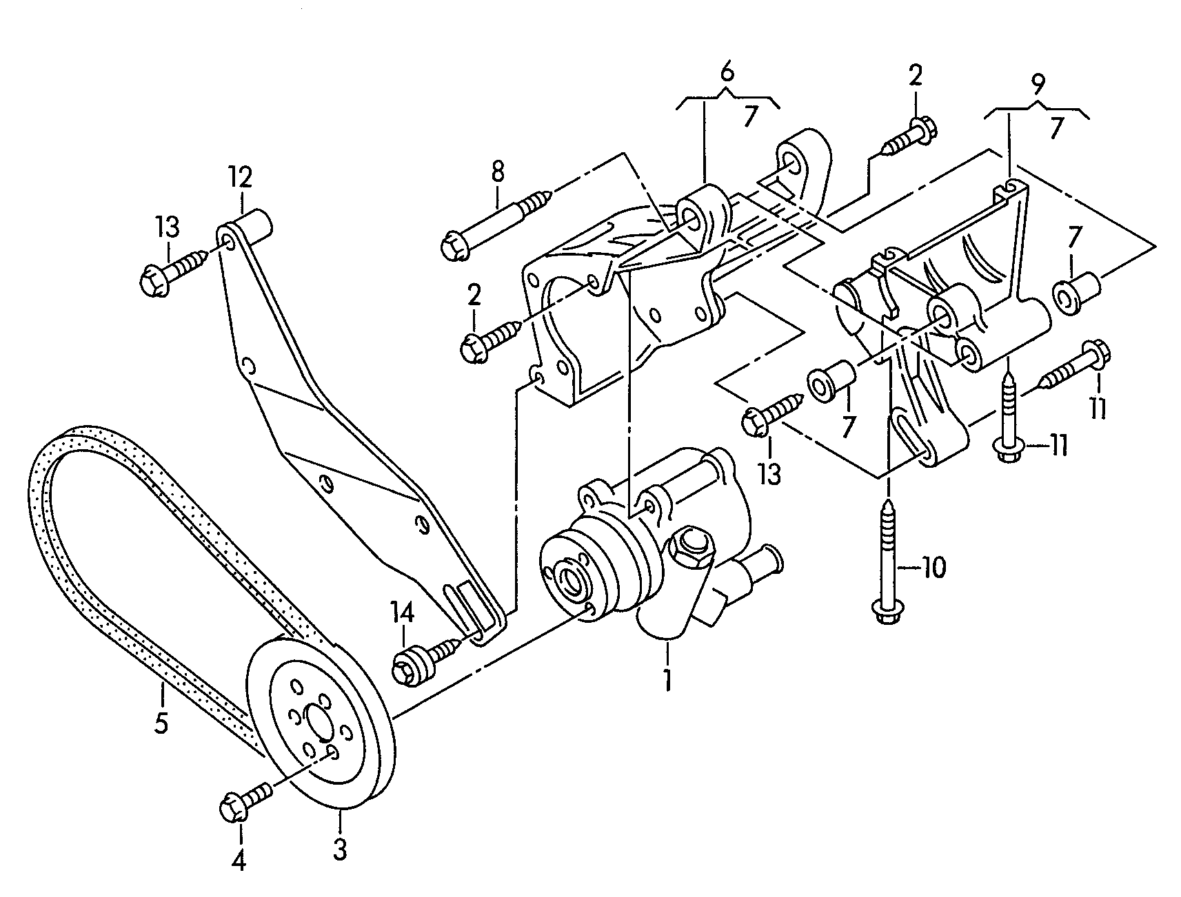 VW 028145157DX - Hydraulic Pump, steering system parts5.com