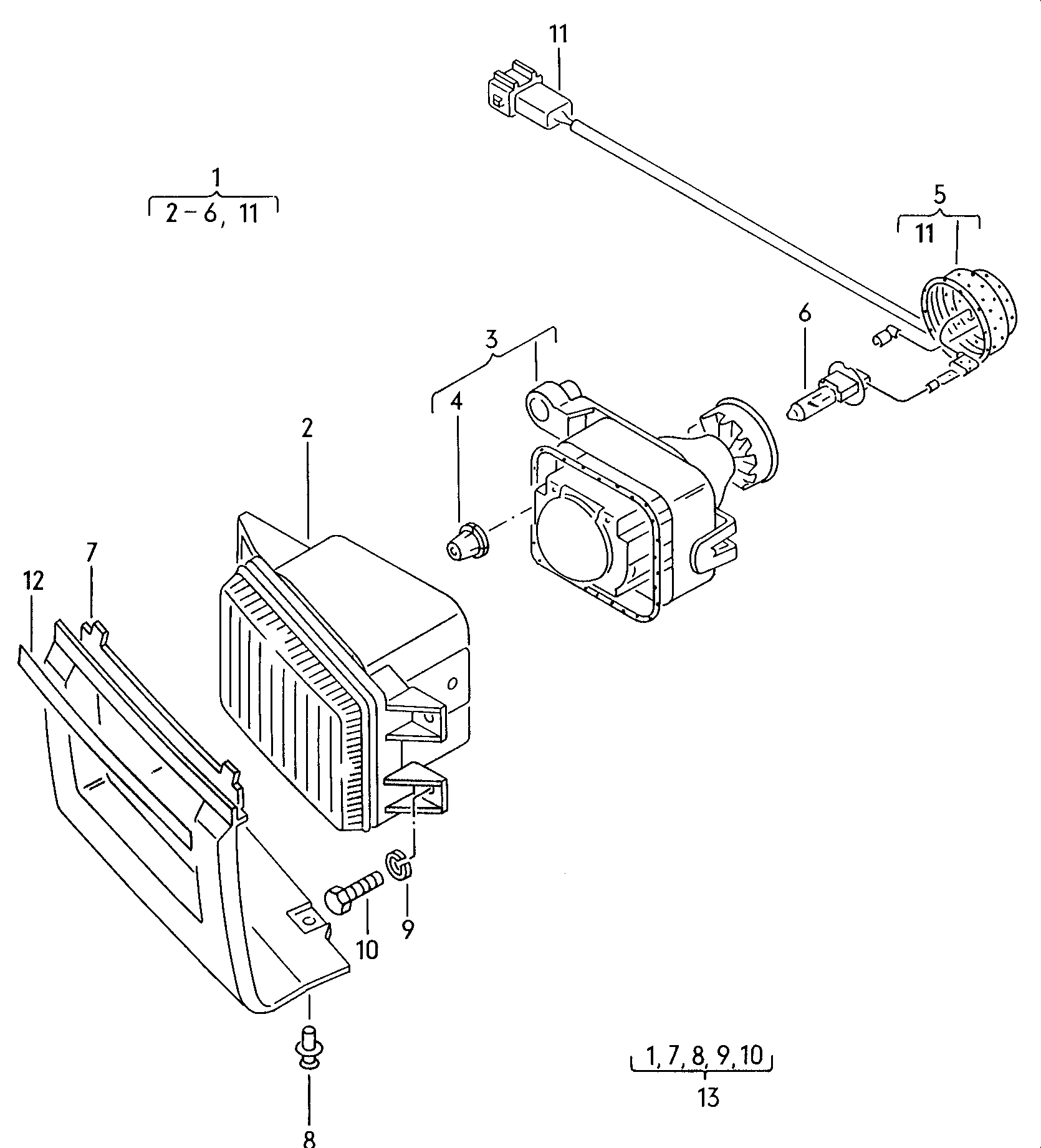 AUDI 357 998 139 - Rele, svetlo za ablendovanje parts5.com