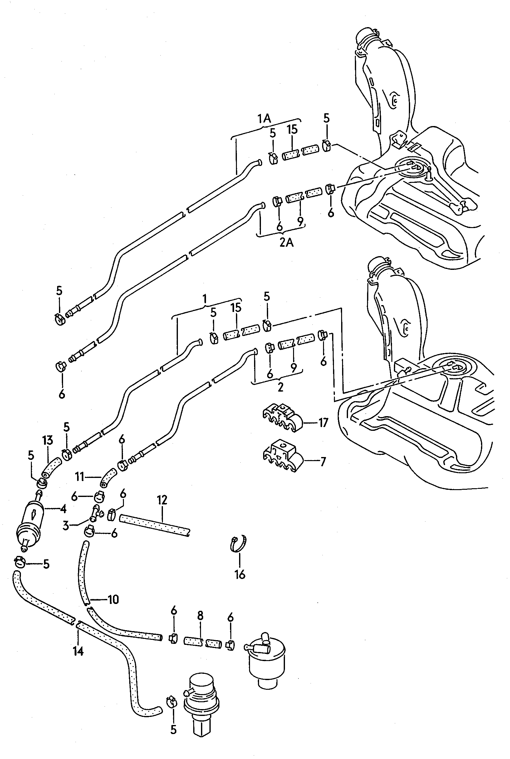 VW 191 201 511 A - Yakıt filtresi parts5.com