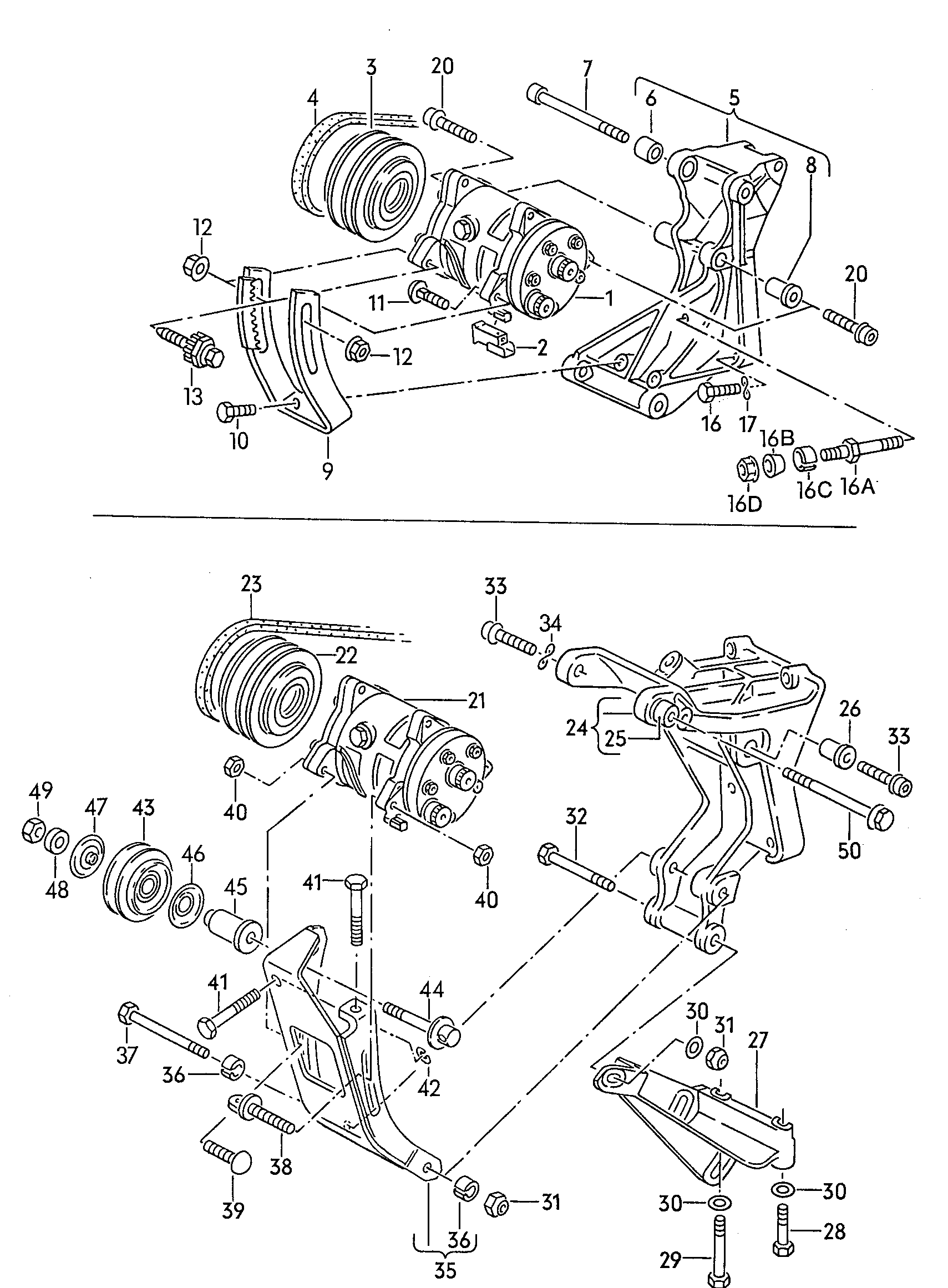 Seat 028 260 849 L - Correa trapecial poli V parts5.com