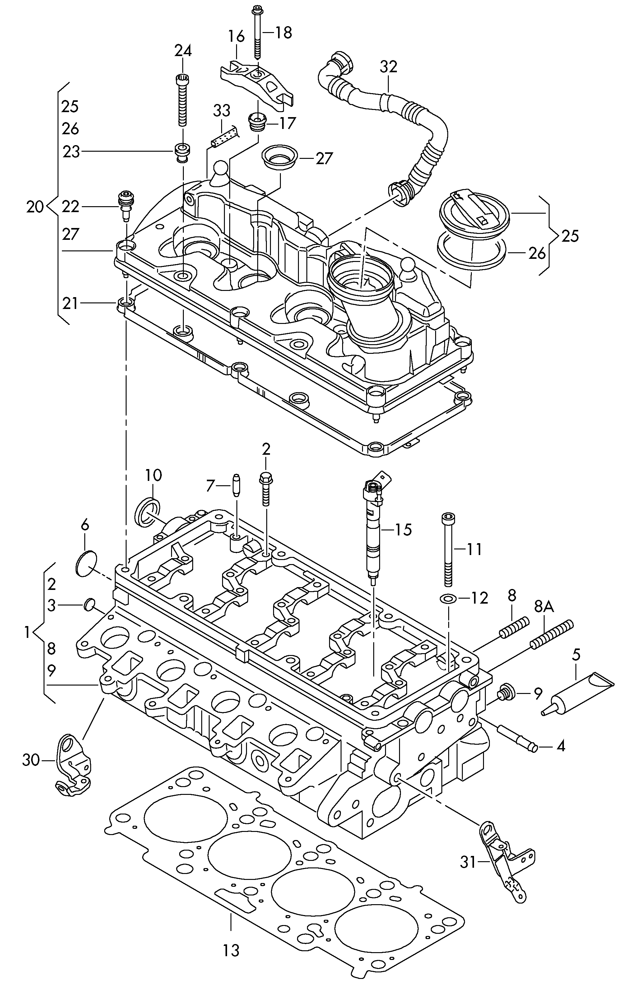 VW 03L 103 070 - Inel etansare, locas bujie parts5.com