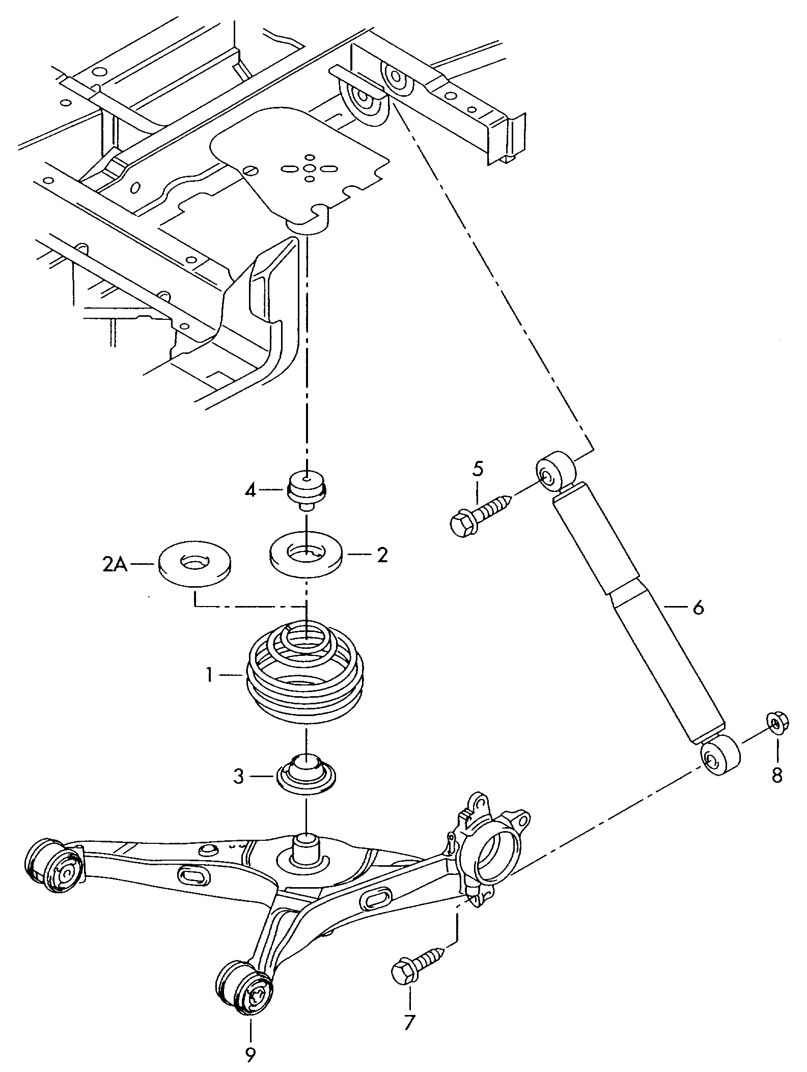 VW 7H0 511 150B - Cuzinet, stabilizator parts5.com