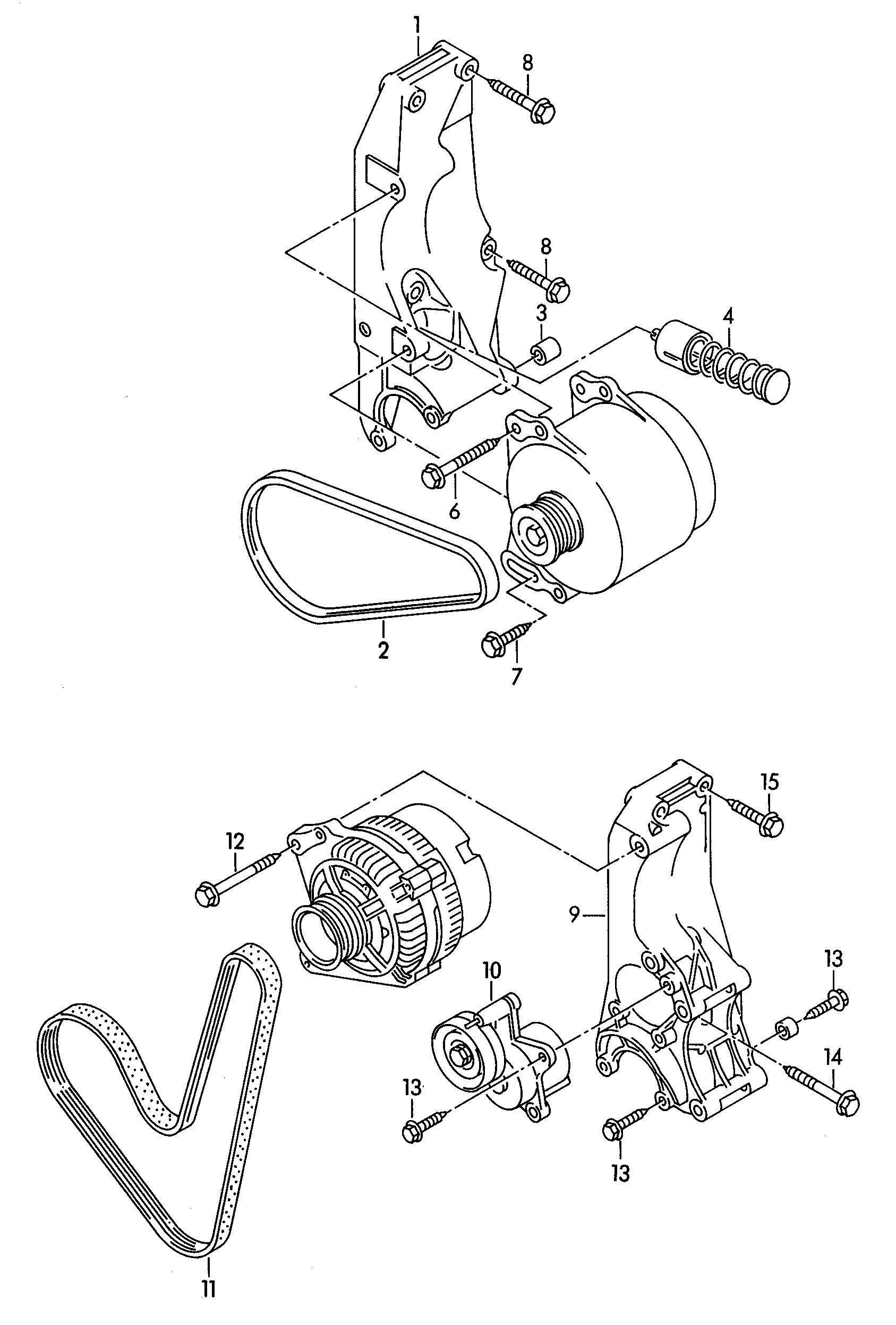 VW 030 145 933 - Hosszbordás szíj parts5.com