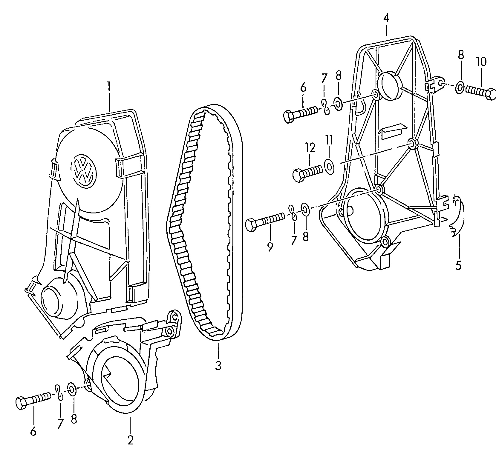 Seat 030109119A - Ангренажен ремък parts5.com