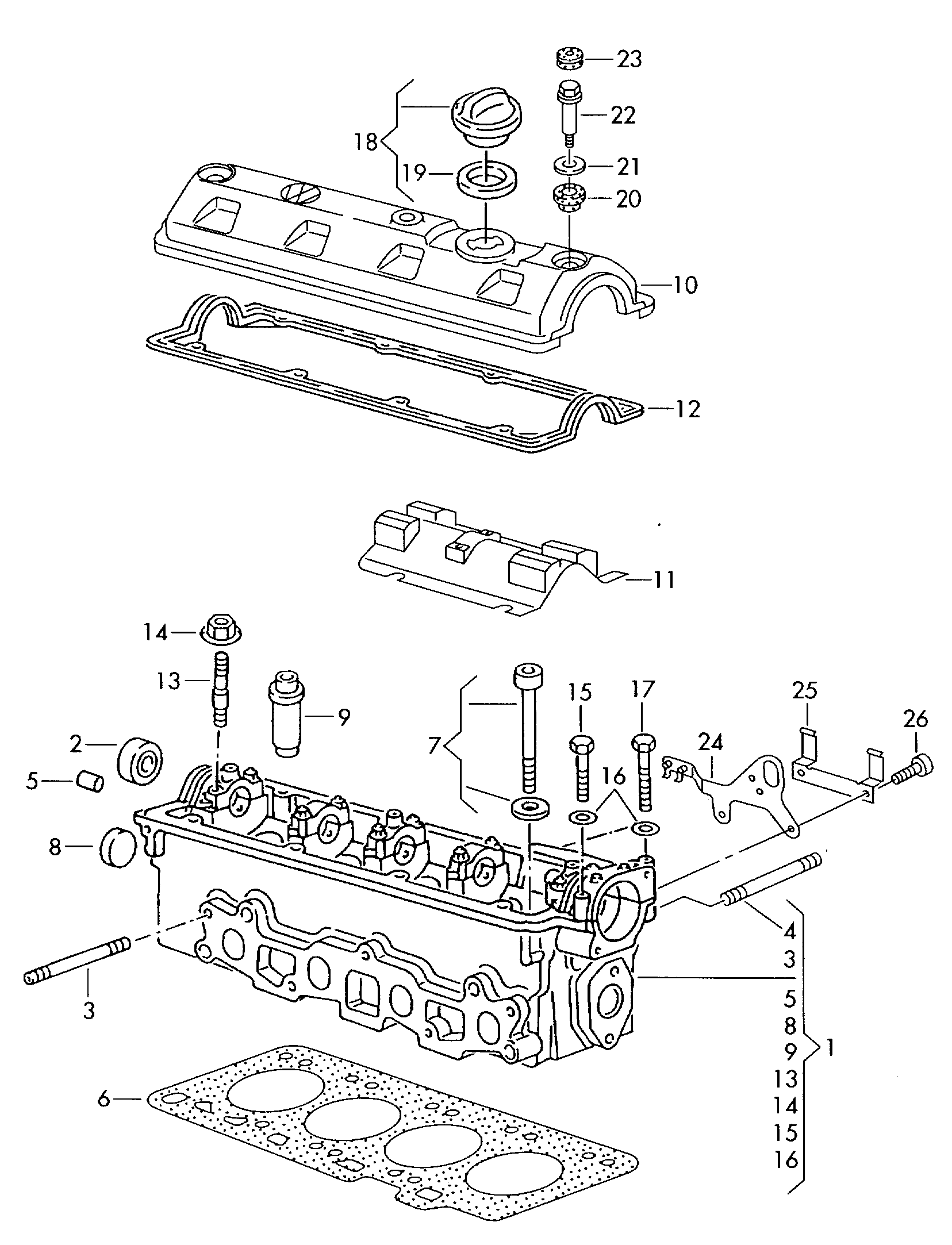 VAG 030 103 085 A - Võlli rõngastihend, Nukkvõll parts5.com