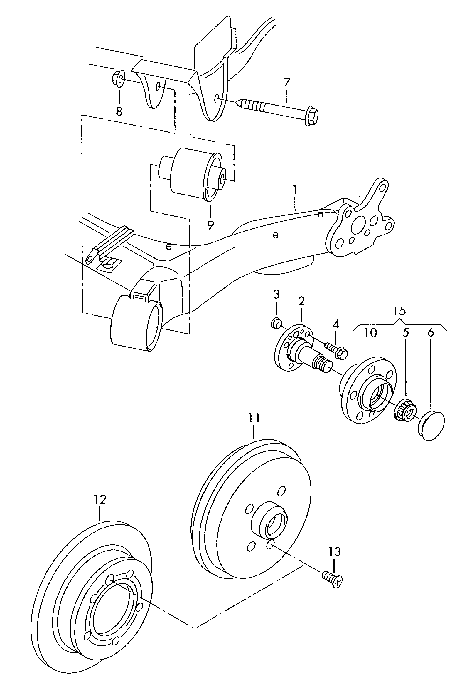 VAG 6Q0598611 - Komplet ležaja točka parts5.com