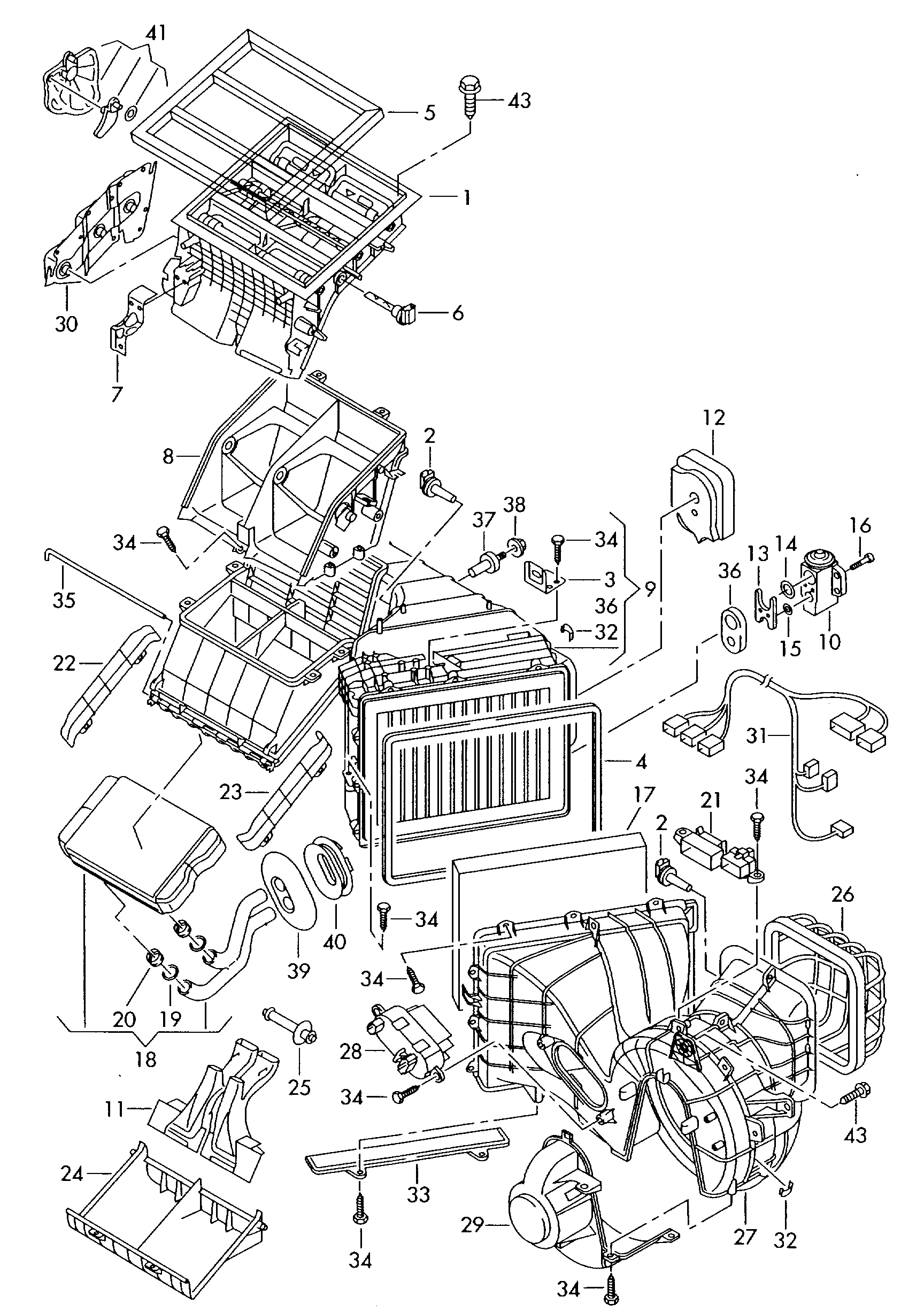 Skoda 7E0959263 - Reglaj, suflanta de interior parts5.com