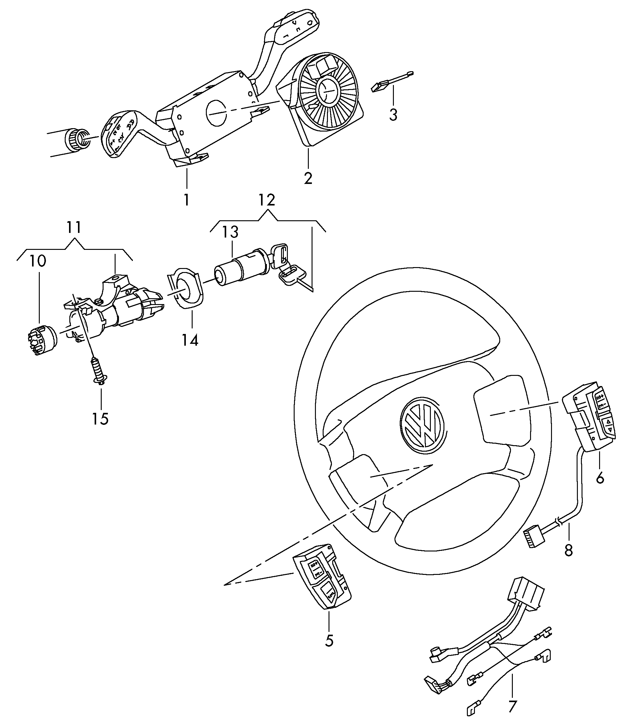 VAG 4B0 905 849 - Stikalo za vzig / stikalo za zagon parts5.com