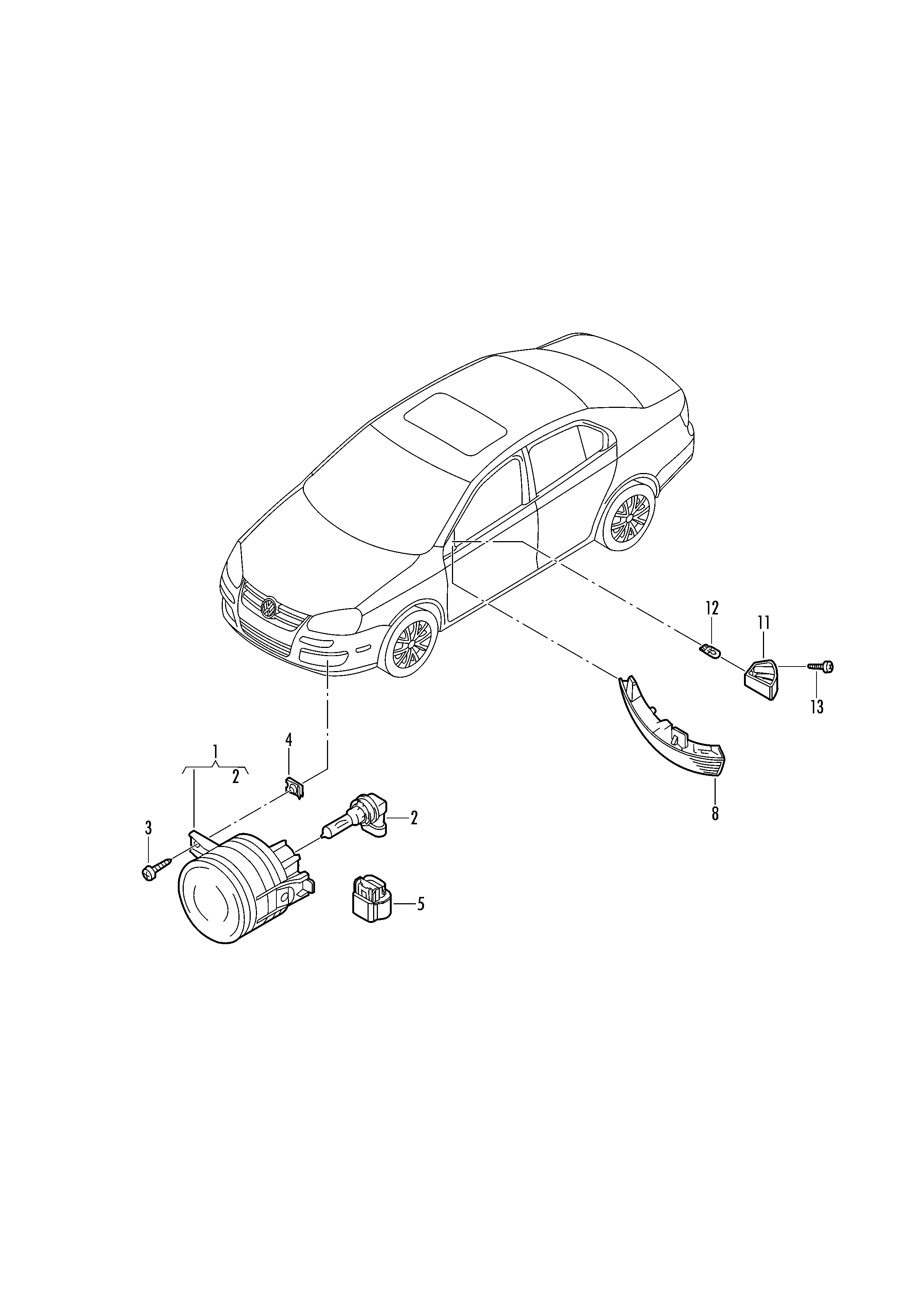 VAG N101 300 01 - Bulb, cornering light parts5.com