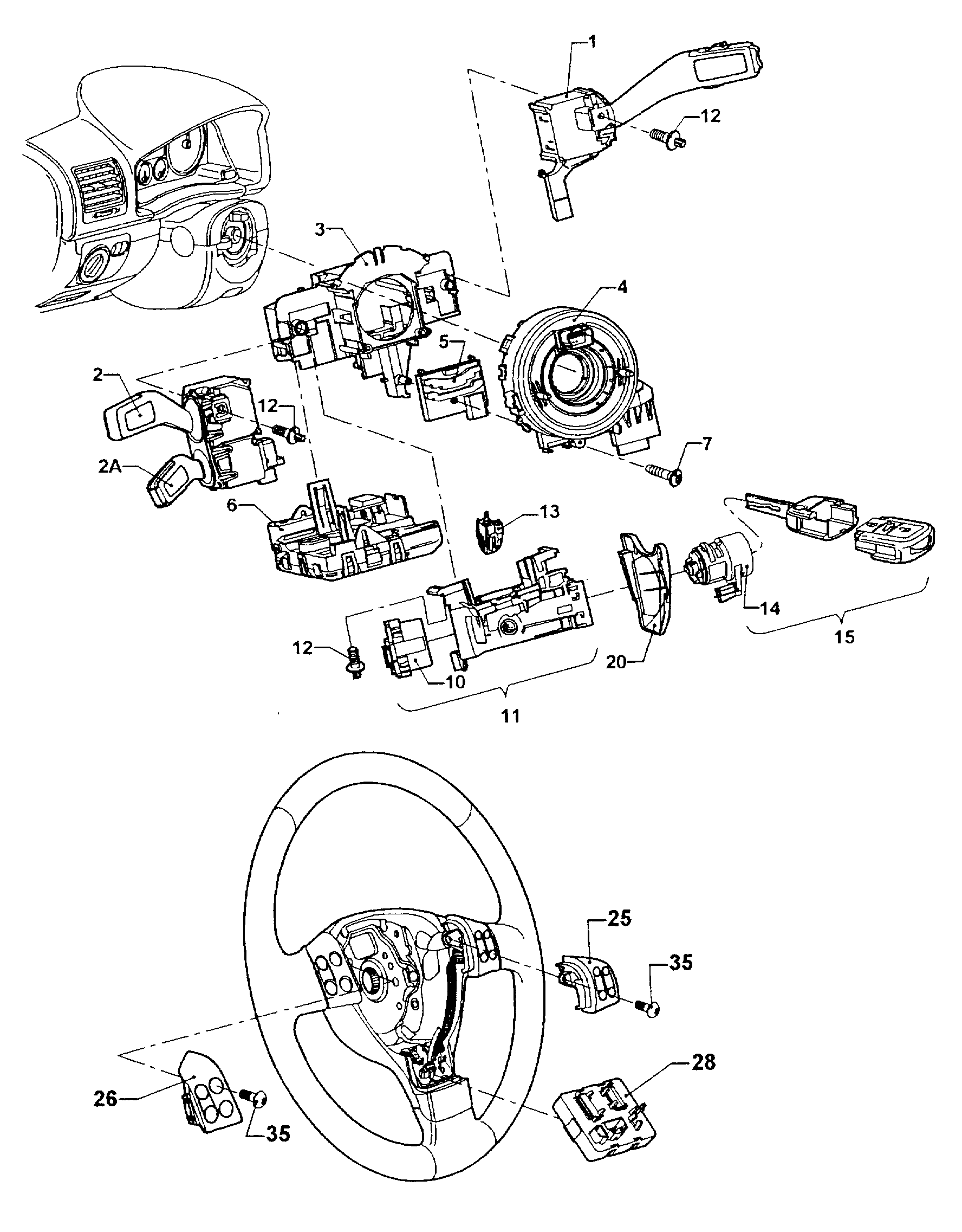 Seat 1K0 905 841 - Переключатель зажигания parts5.com