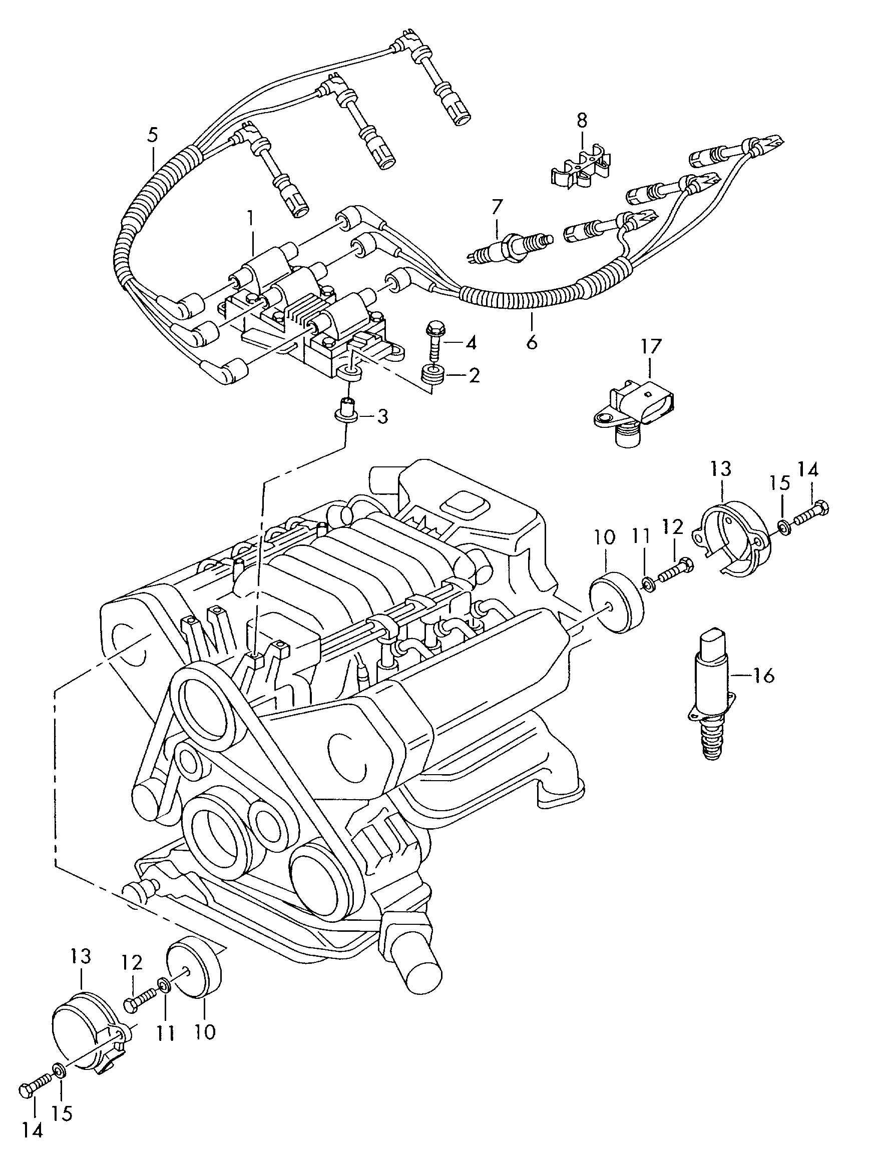 VW 078905104 - Cewka zapłonowa parts5.com