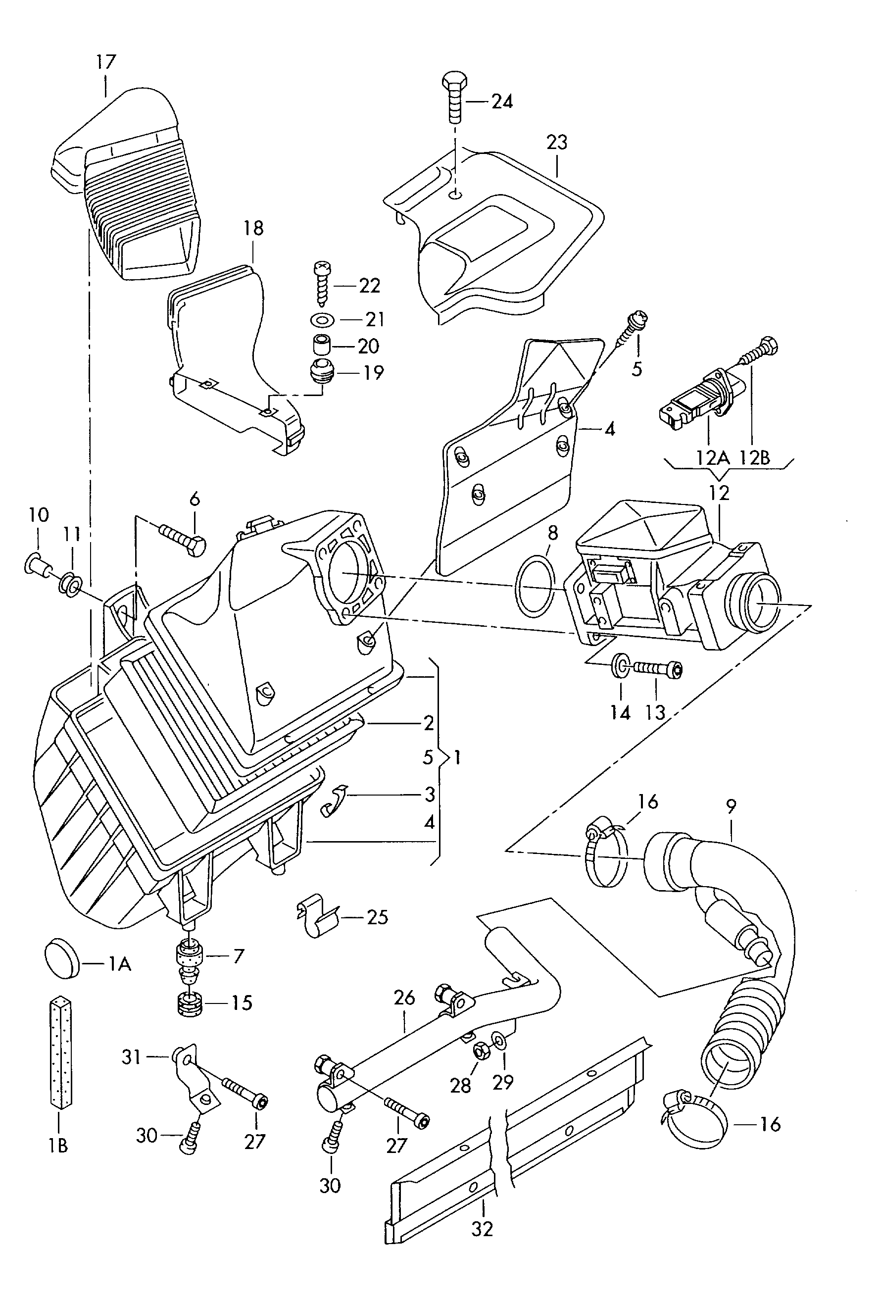 VAG 8D0133843 - Filtar za zrak parts5.com