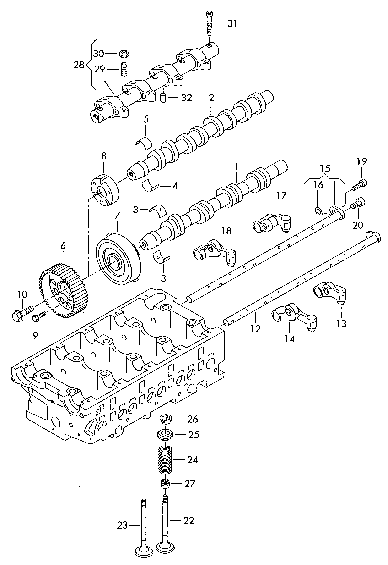 AUDI 03G 109 412 B - Palanca oscilante, distribución del motor parts5.com