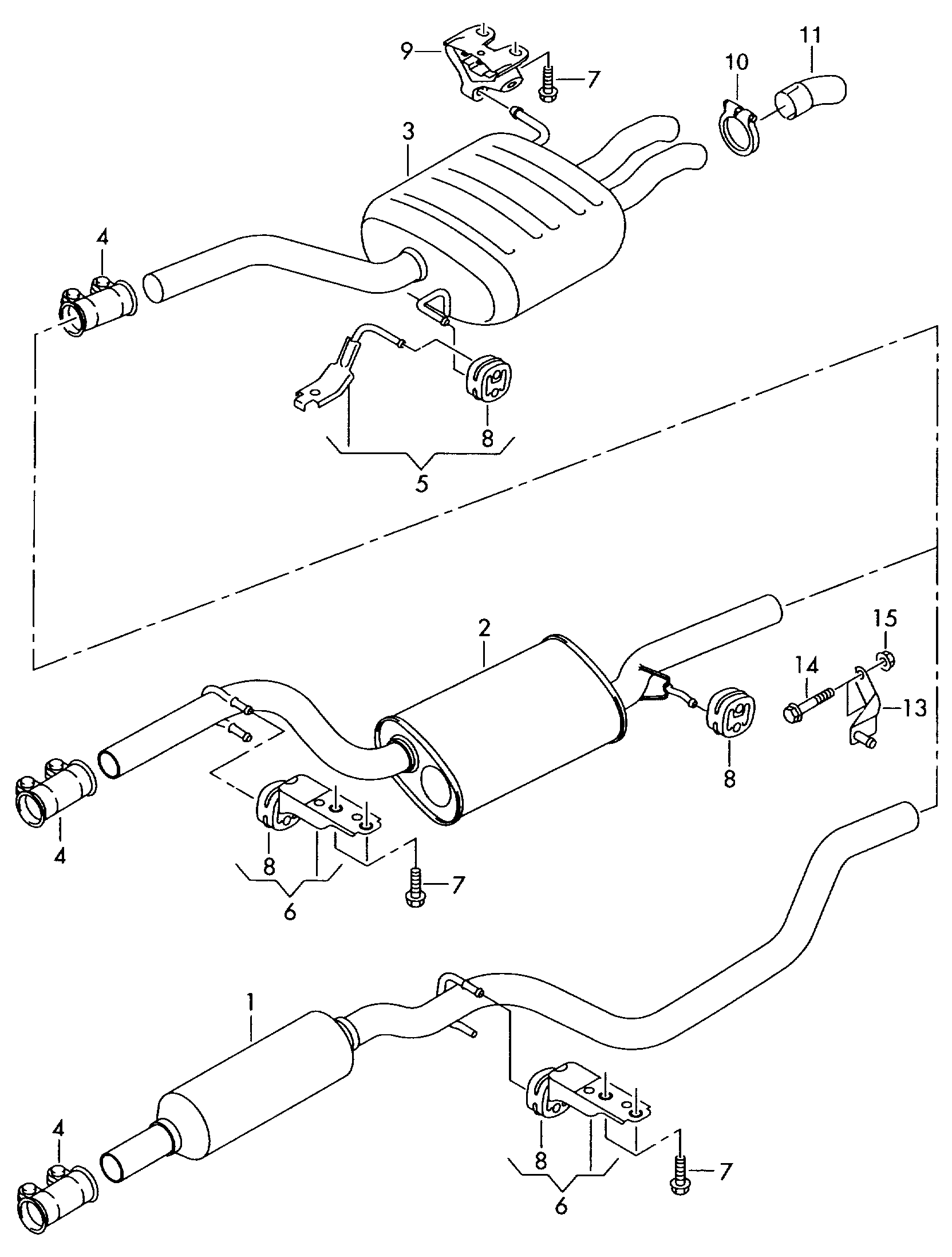 VW 1K0253141N - Putkenliitin, pakoputkisto parts5.com