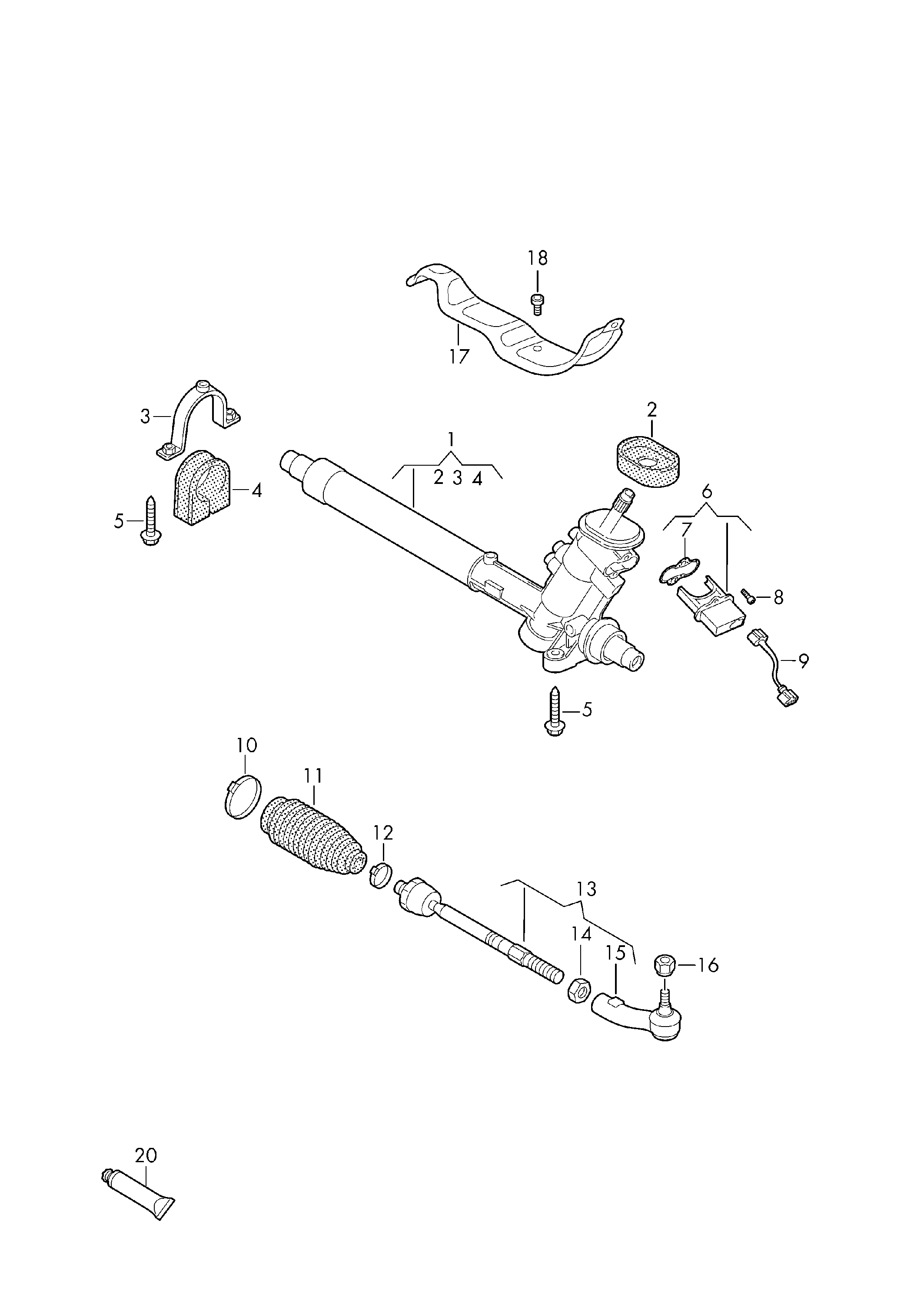 VAG 6Q0423803P - Axiális csukló, vezetőkar parts5.com