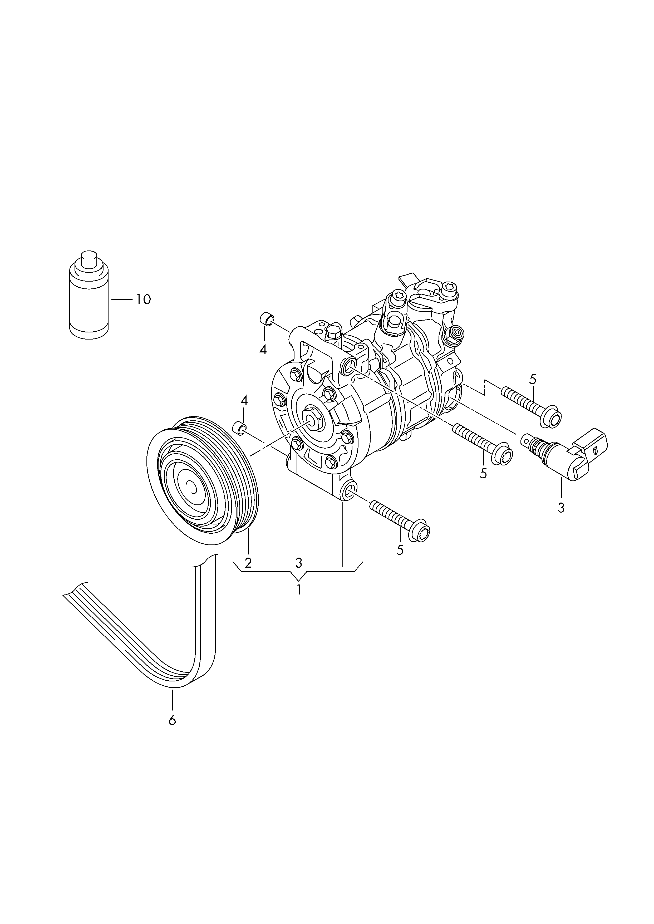 Skoda 5K0 820 803 - Compressor, air conditioning parts5.com