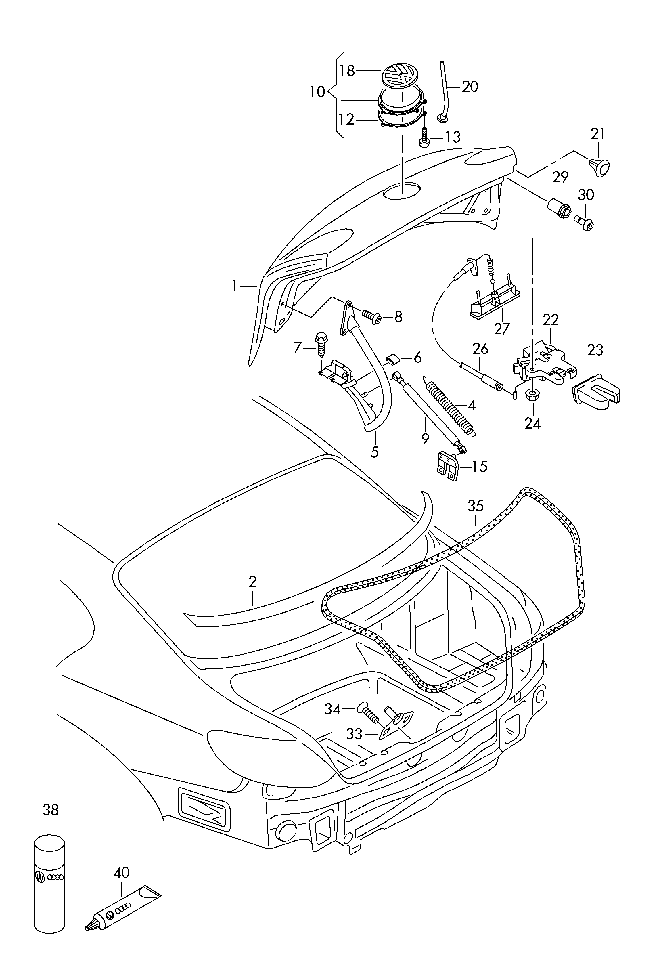 VAG 3C8 827 550 - Muelle neumático, maletero / compartimento de carga parts5.com