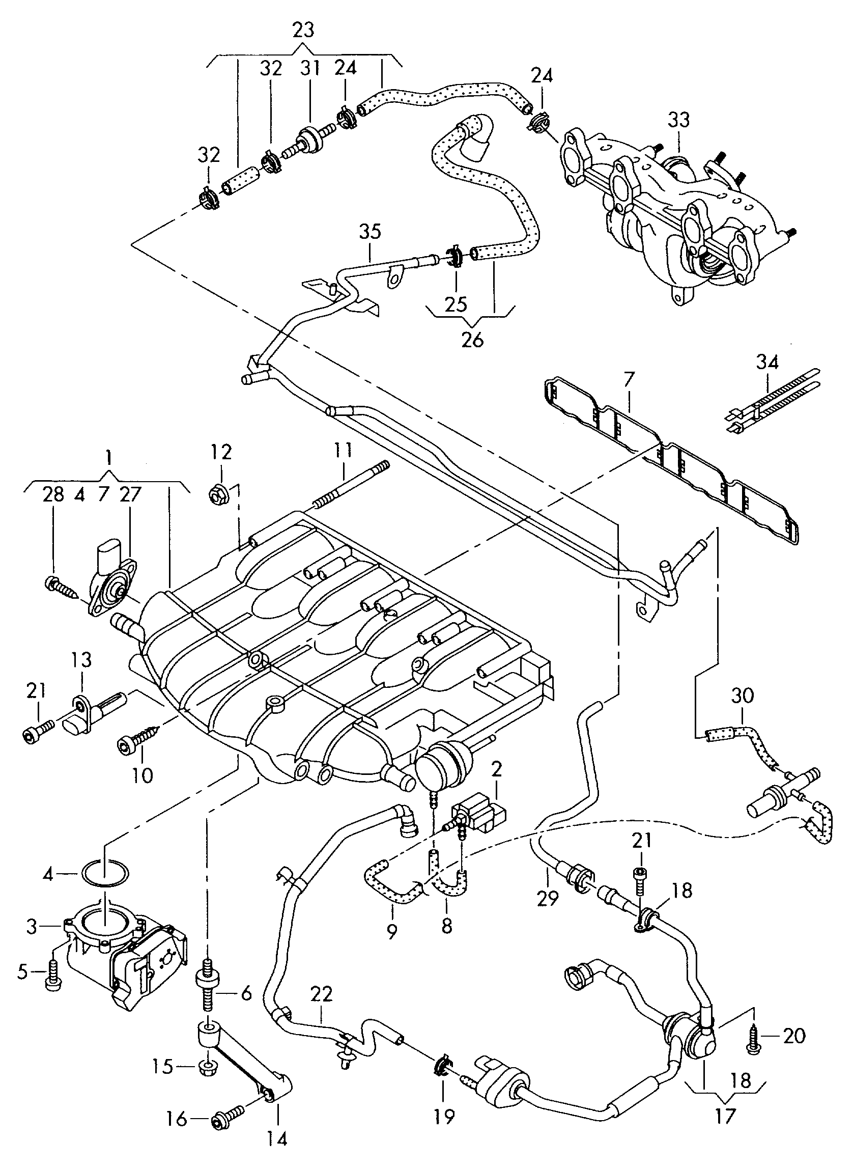 Seat 06F 133 073 D - Drosselklappenstutzen parts5.com