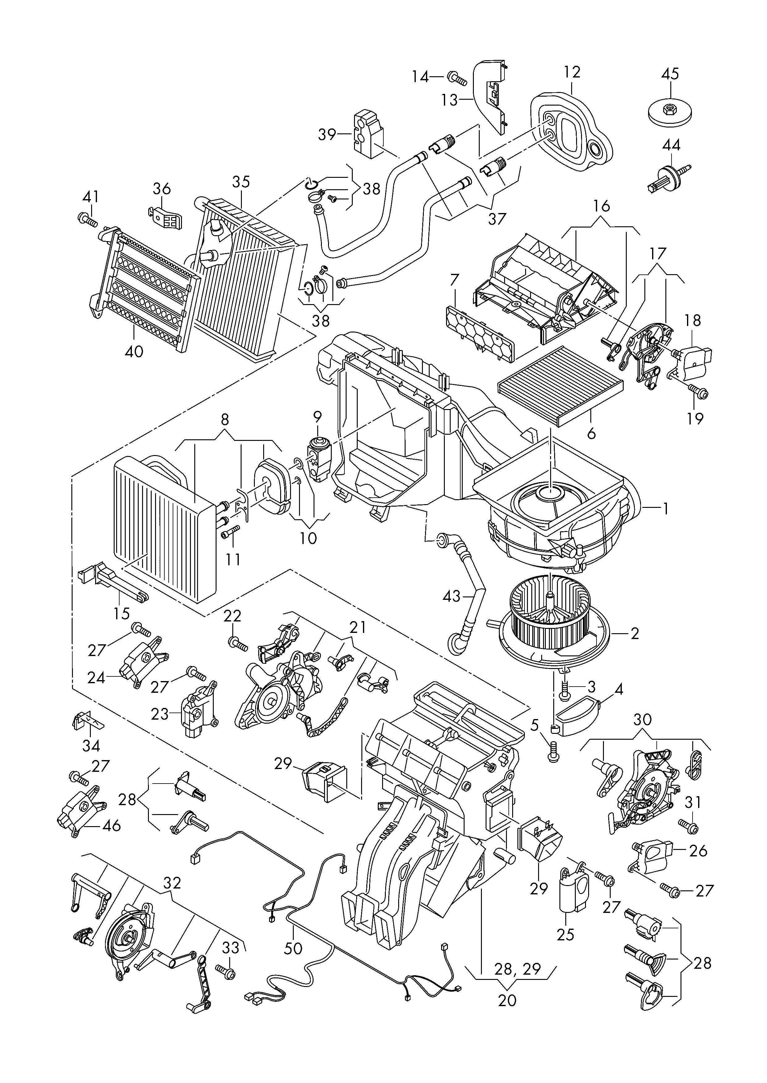 AUDI 5Q1816100 - Evaporator,aer conditionat parts5.com