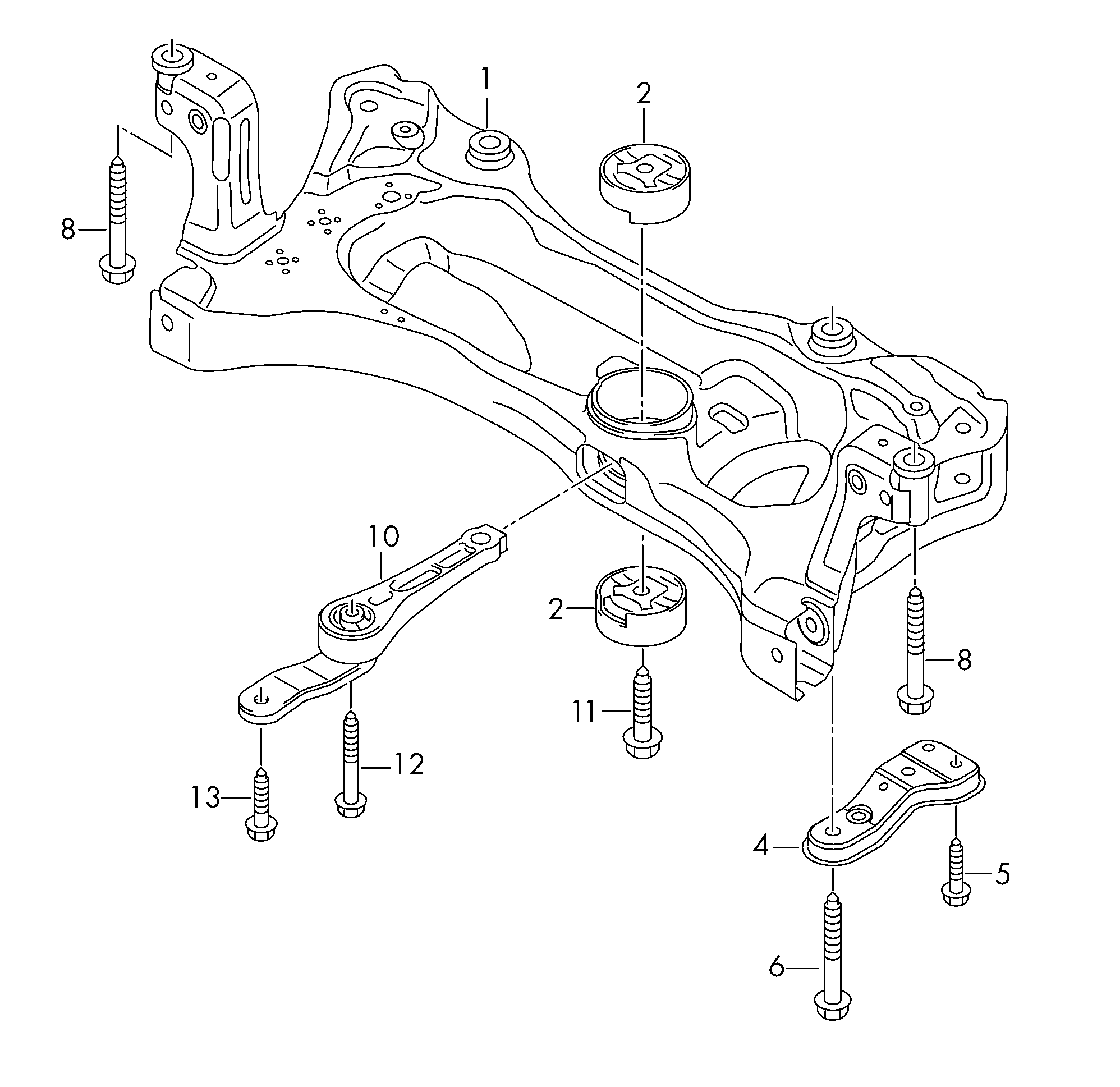 Skoda 5Q0 199 855 AD - Suport motor parts5.com