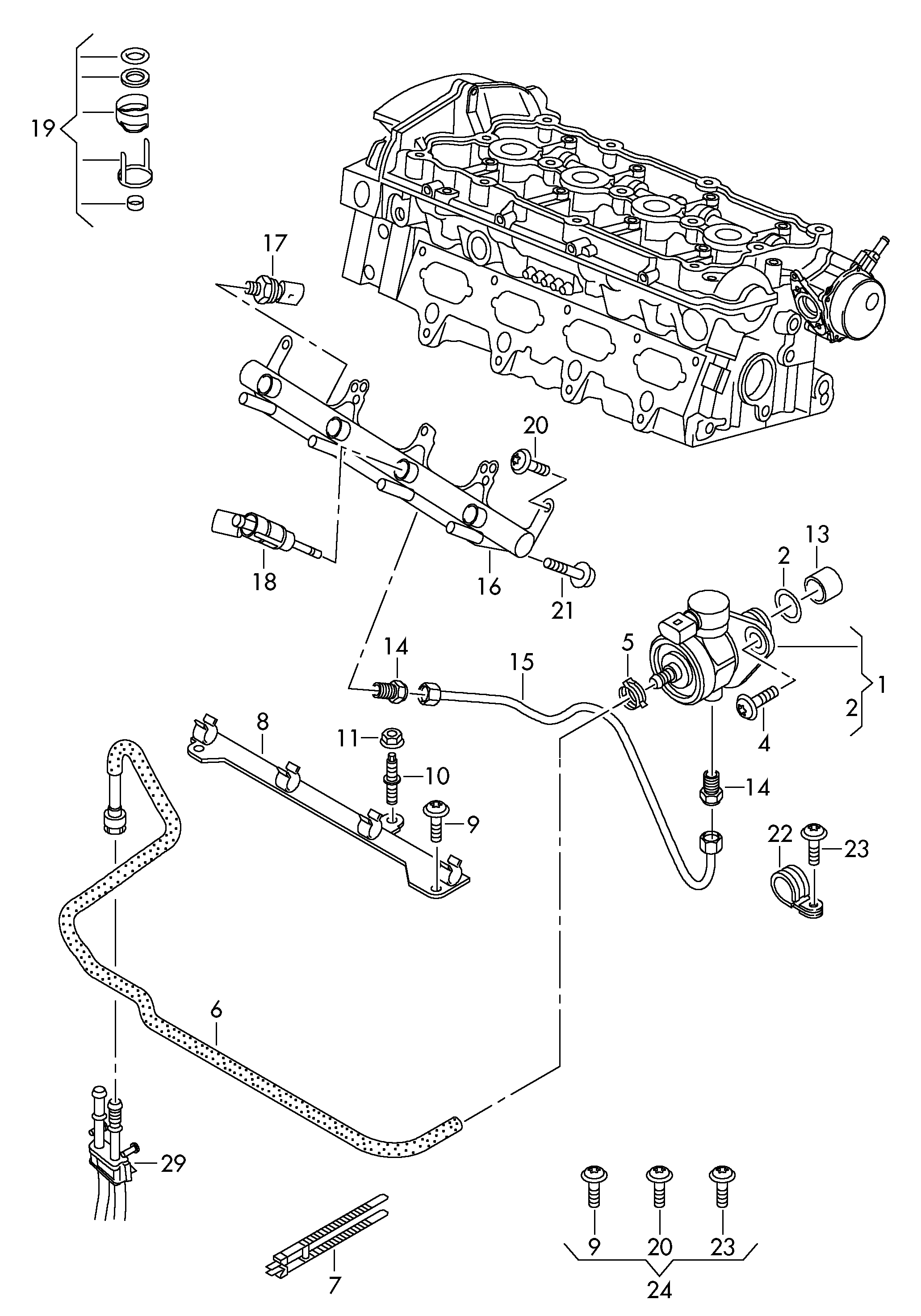 VAG 06J127025E - Αντλία υψηλής πίεσης parts5.com