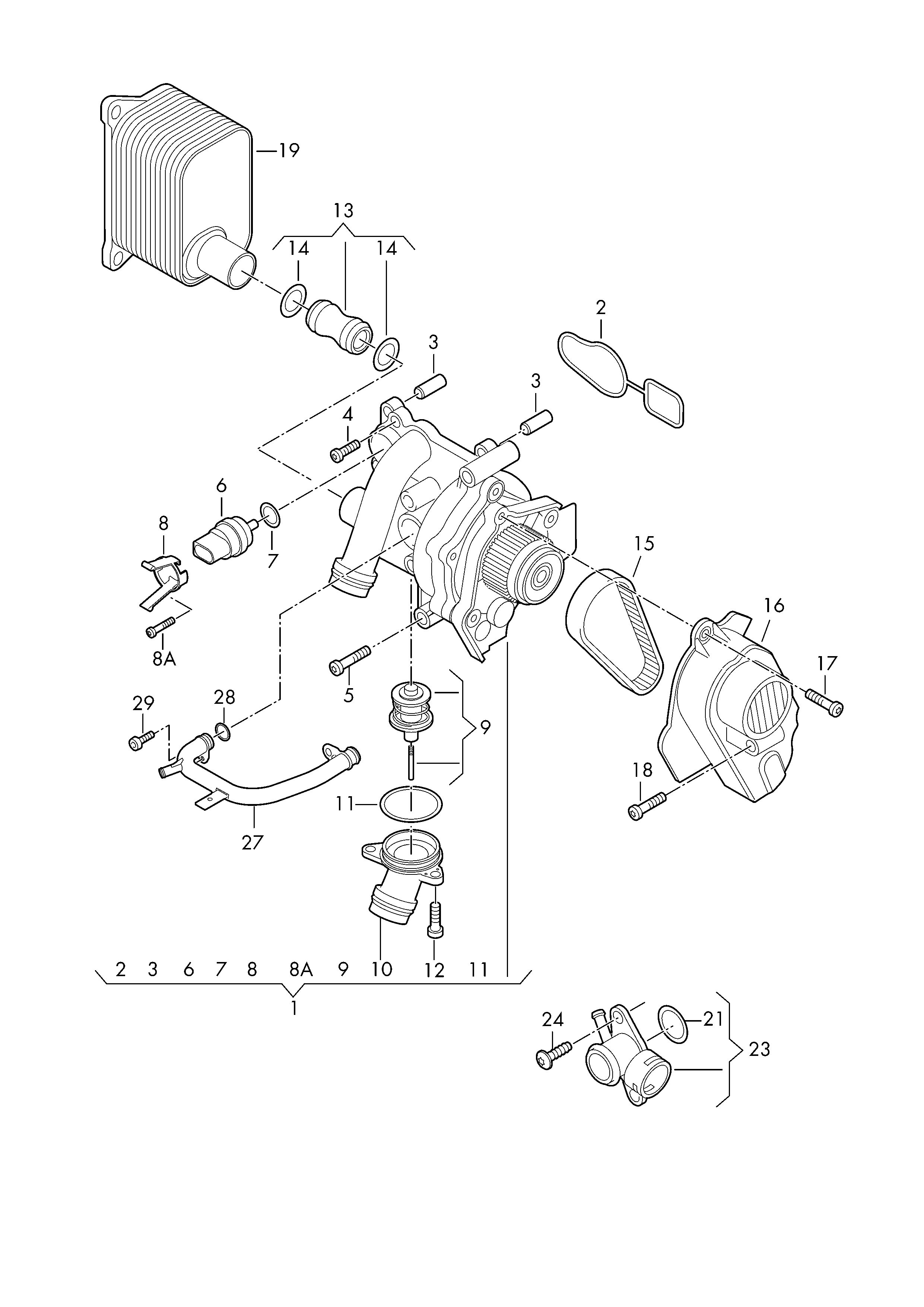 Seat 06H 121 026 BE - Pompa apa parts5.com