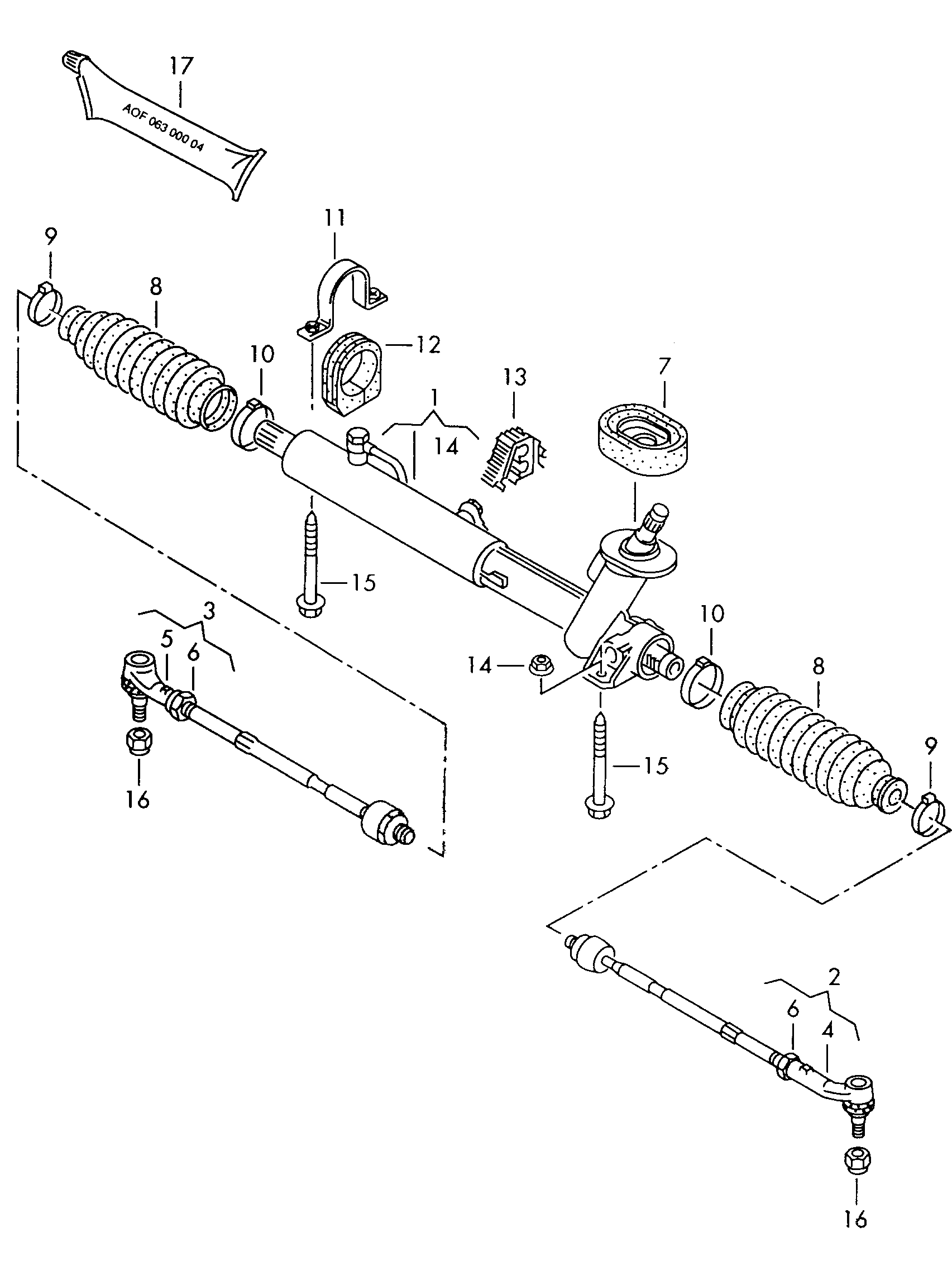 Skoda 6N0422812 - Końcówka drążka kierowniczego poprzecznego parts5.com