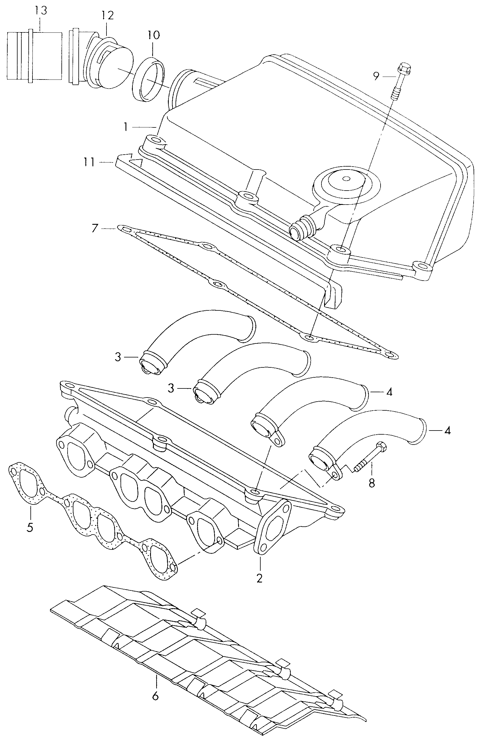 AUDI 028 129 717 D - Tiiviste, imusarja parts5.com