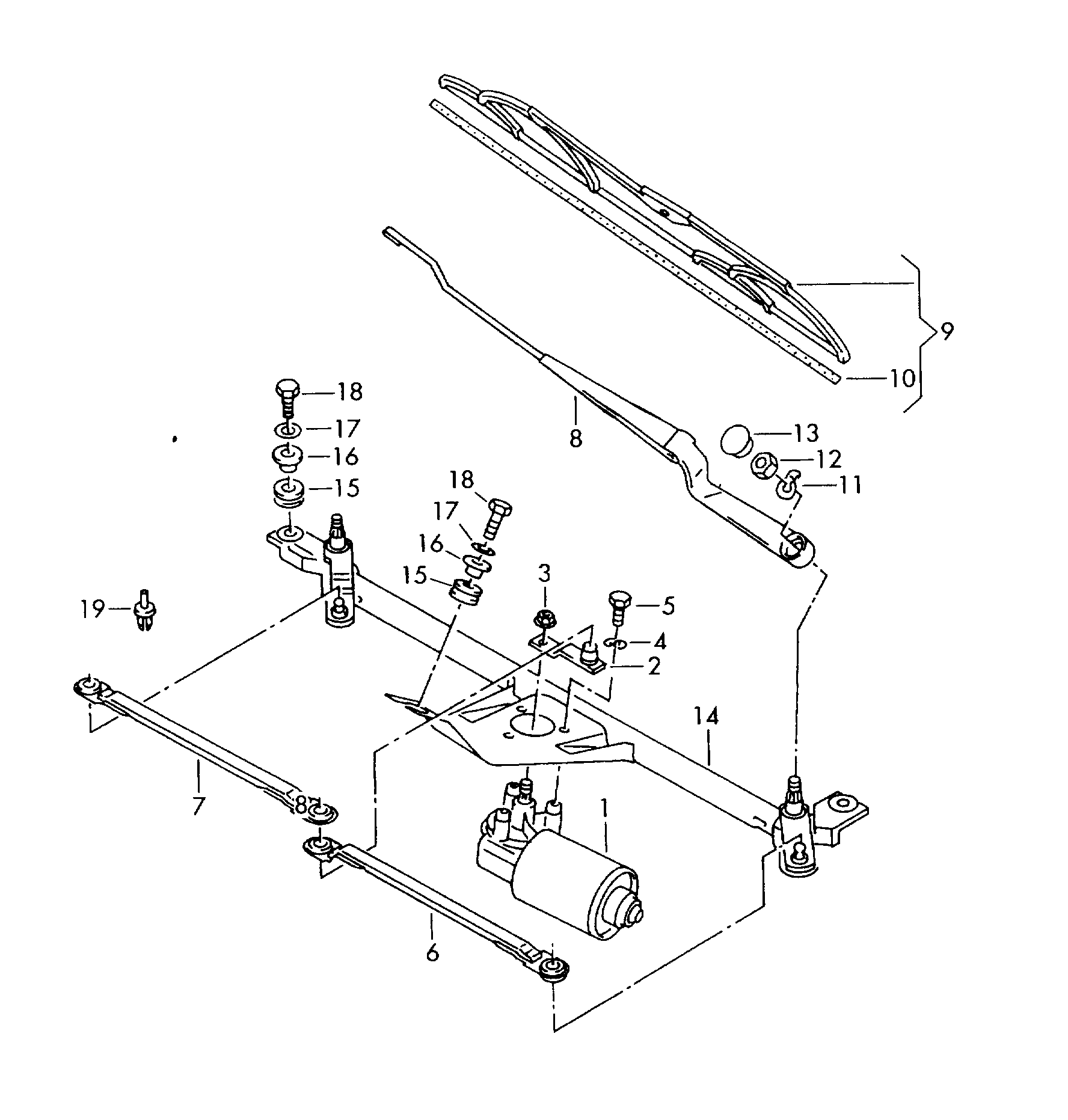 Seat 6N0955427 - Limpiaparabrisas parts5.com