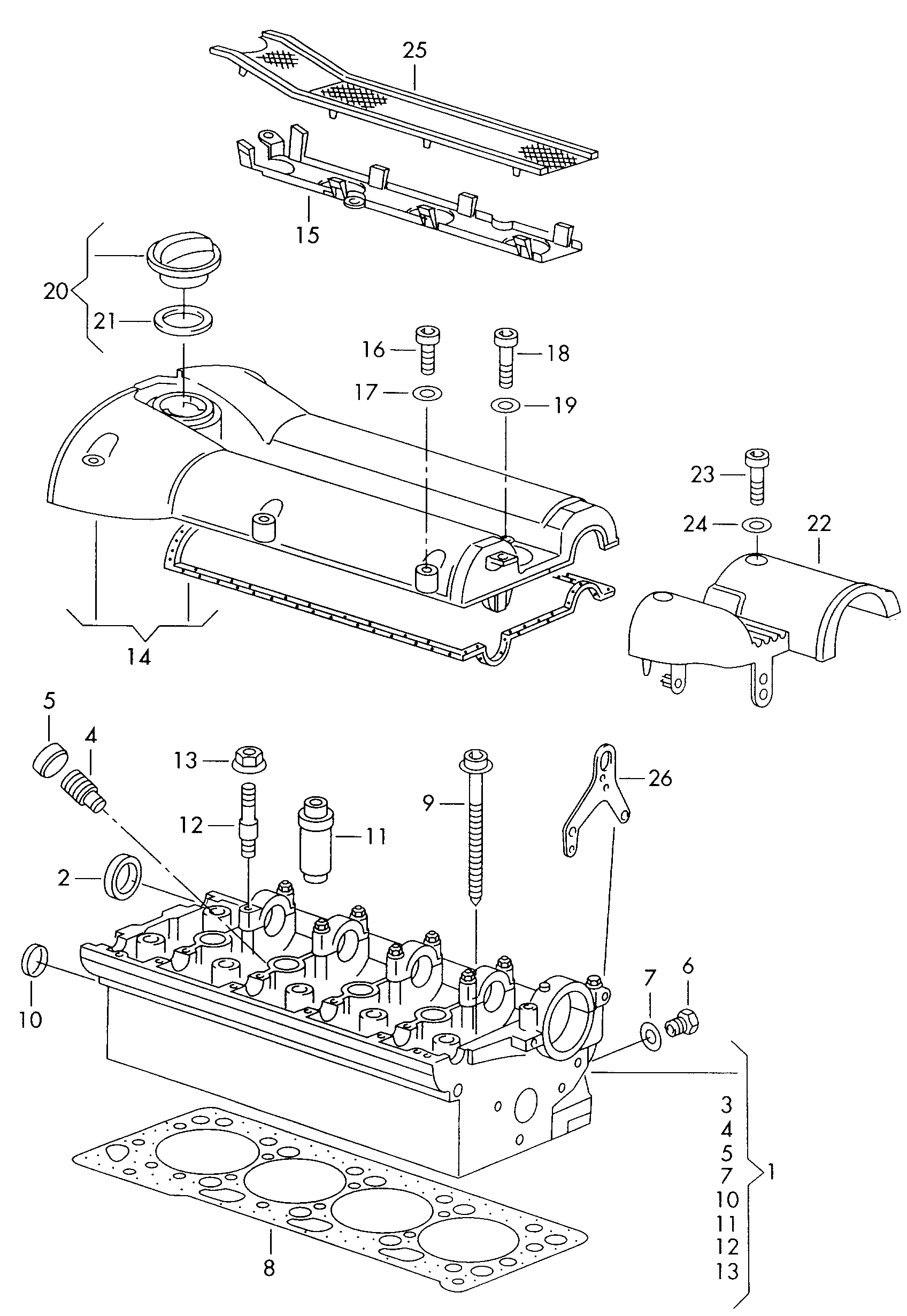 VAG 058 103 415 - Ventilführung parts5.com