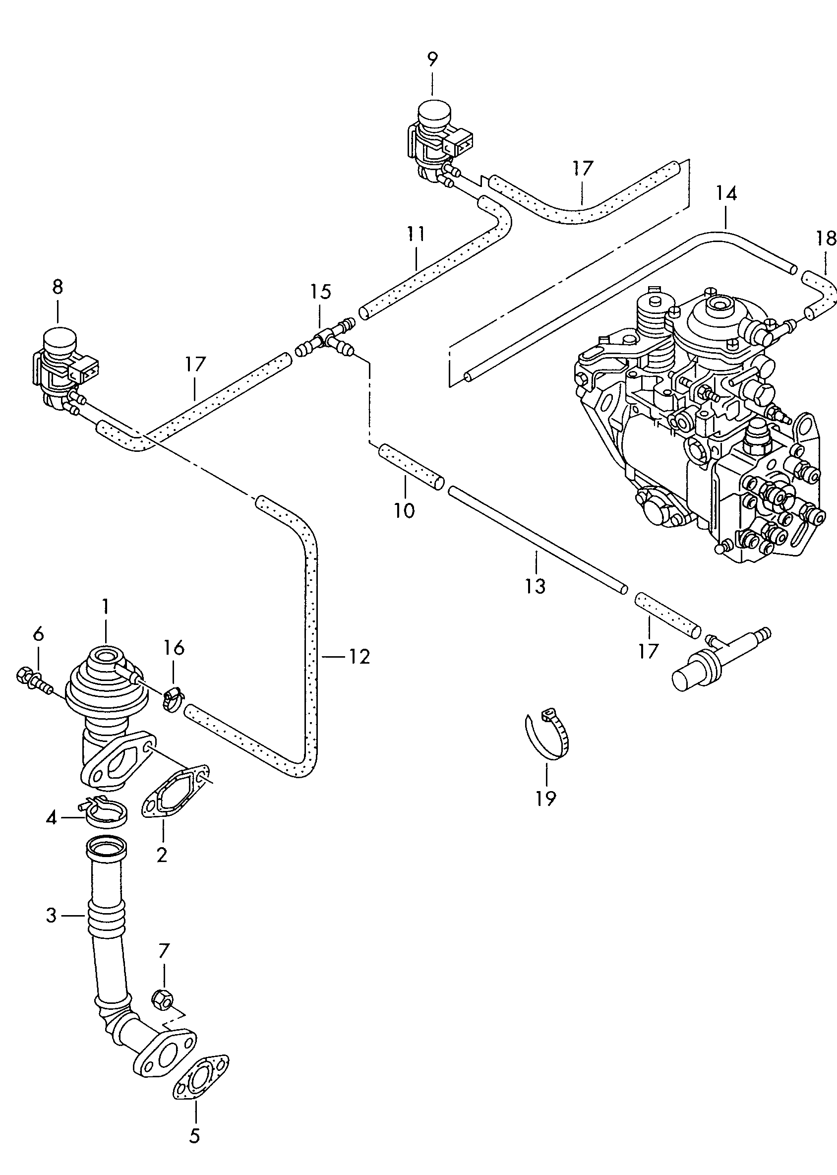 VW 028131548A - Conector teava, sistem de esapament parts5.com