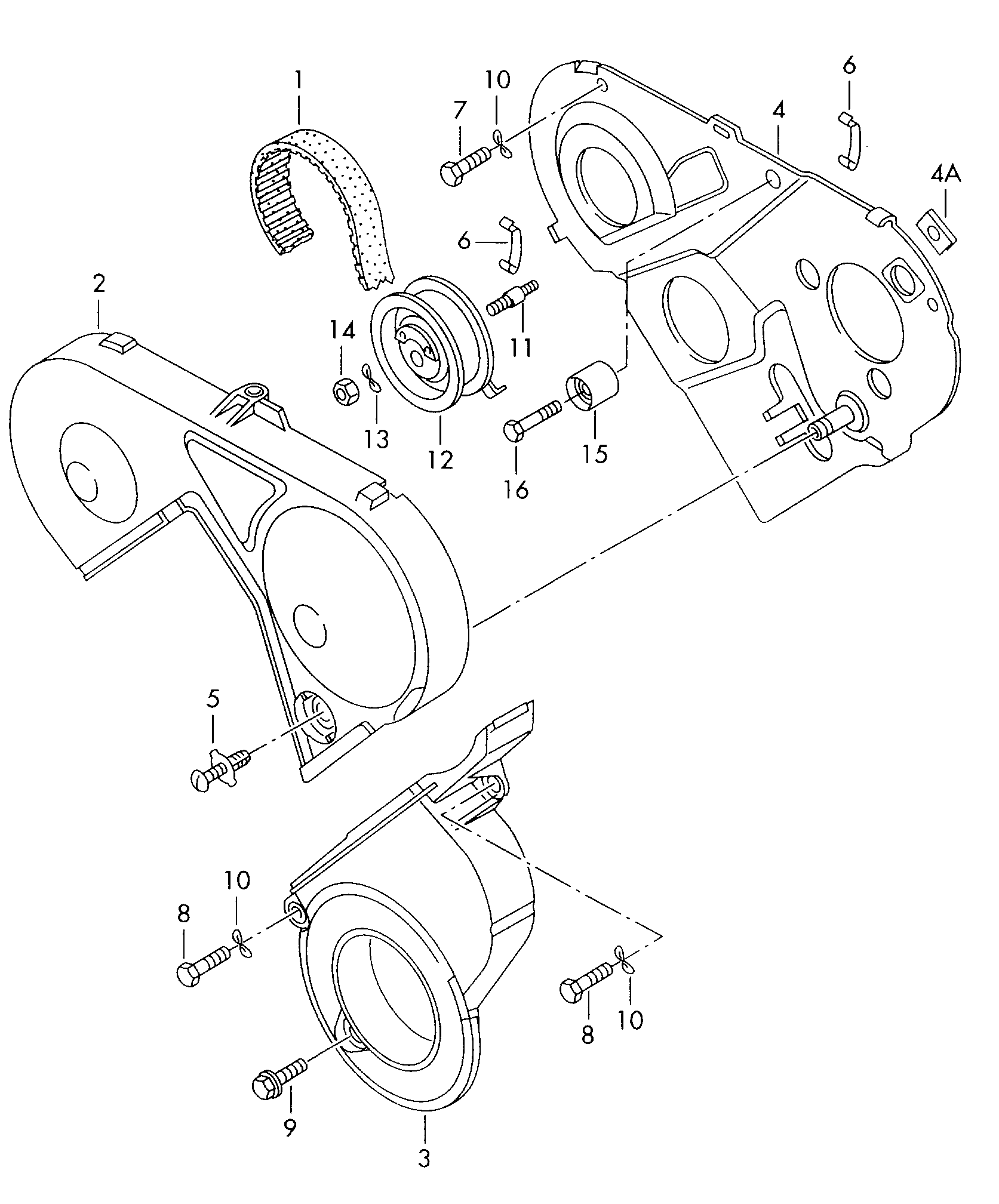 AUDI 028109119AC - Zestaw paska rozrządu parts5.com