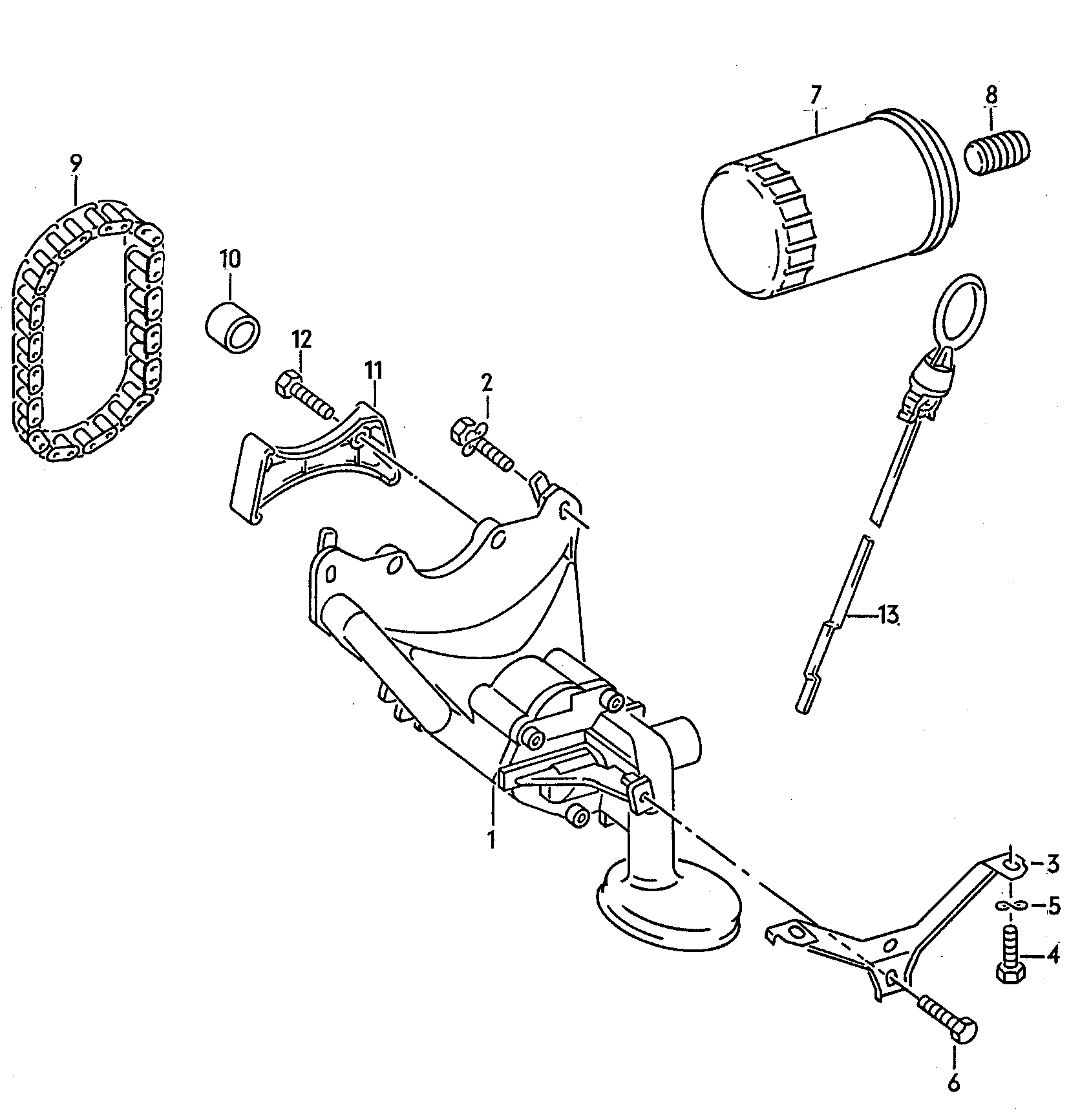 Seat 030 115 125 A - Lant, angrenare pompa ulei parts5.com