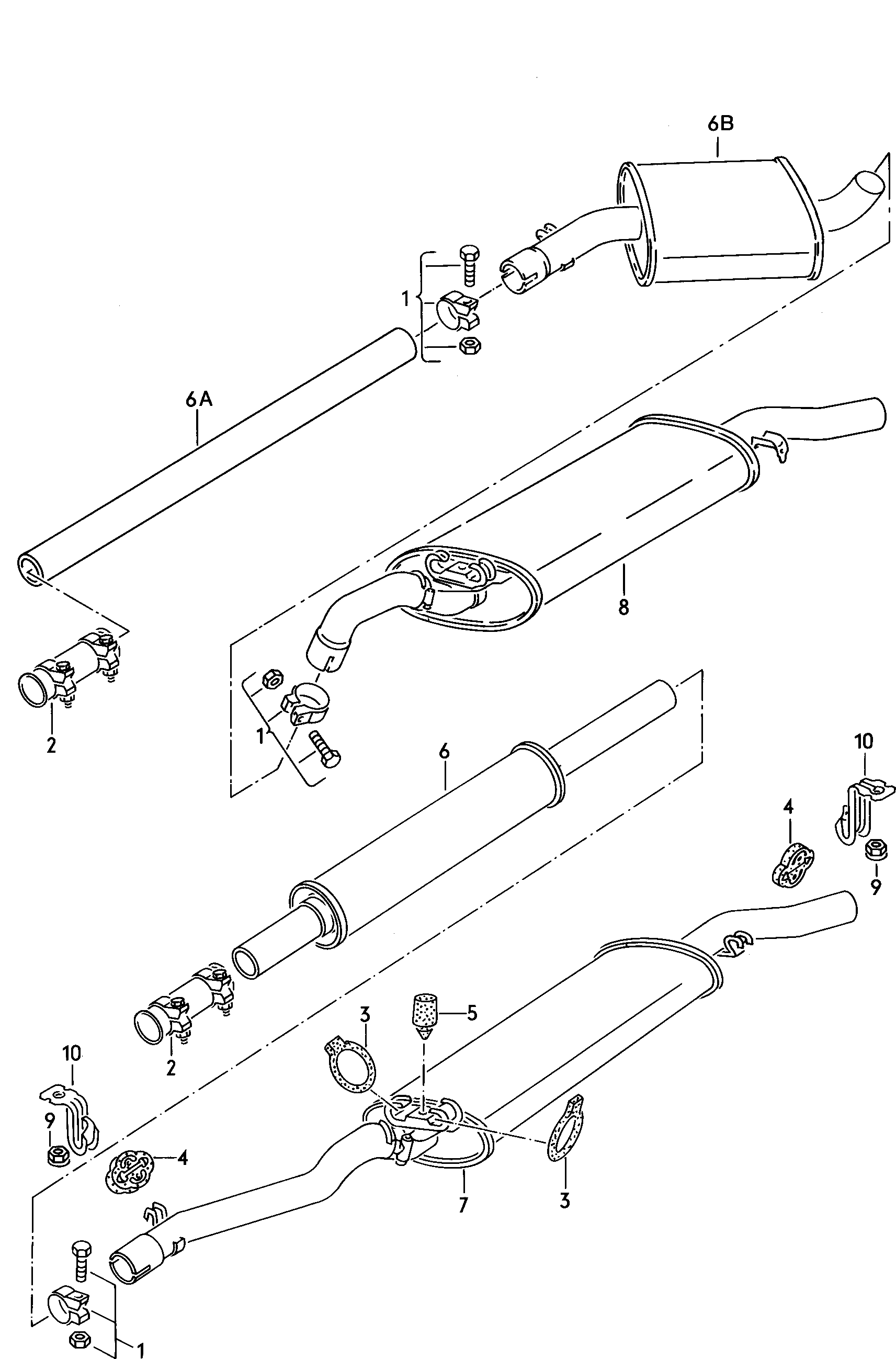 AUDI 191 253 147 B - Lezajna pusa,stabilisator parts5.com