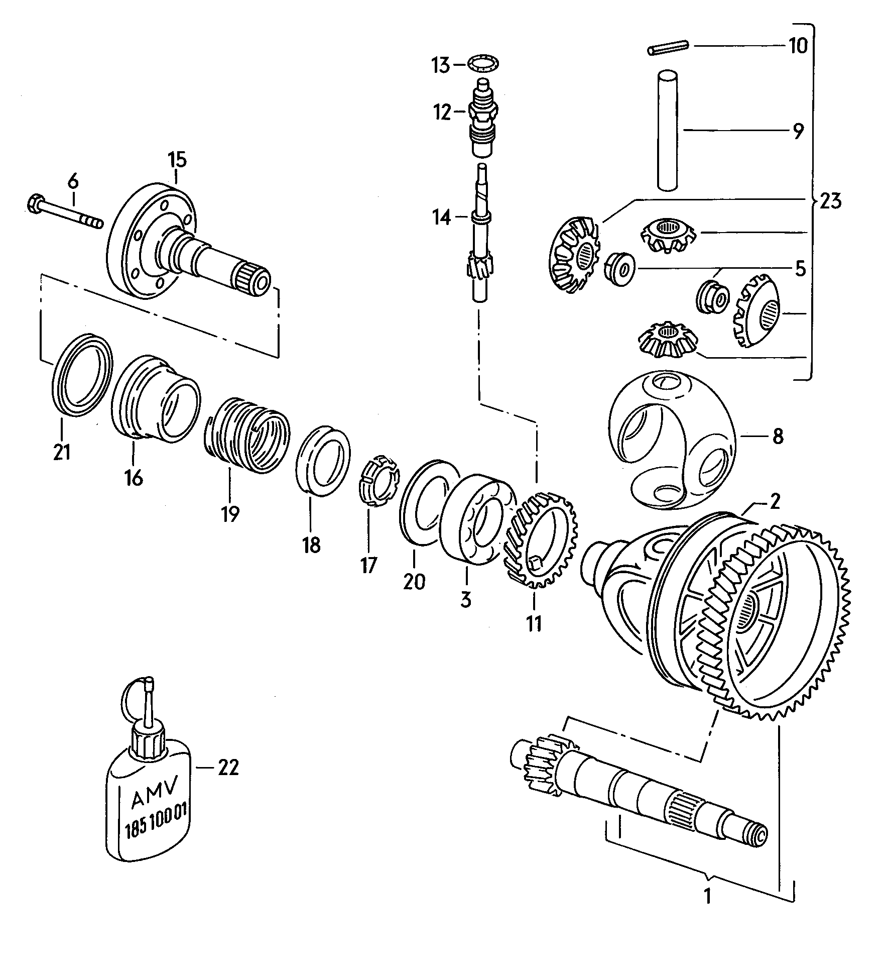 Seat 084 409 189 C - Simering, diferential parts5.com