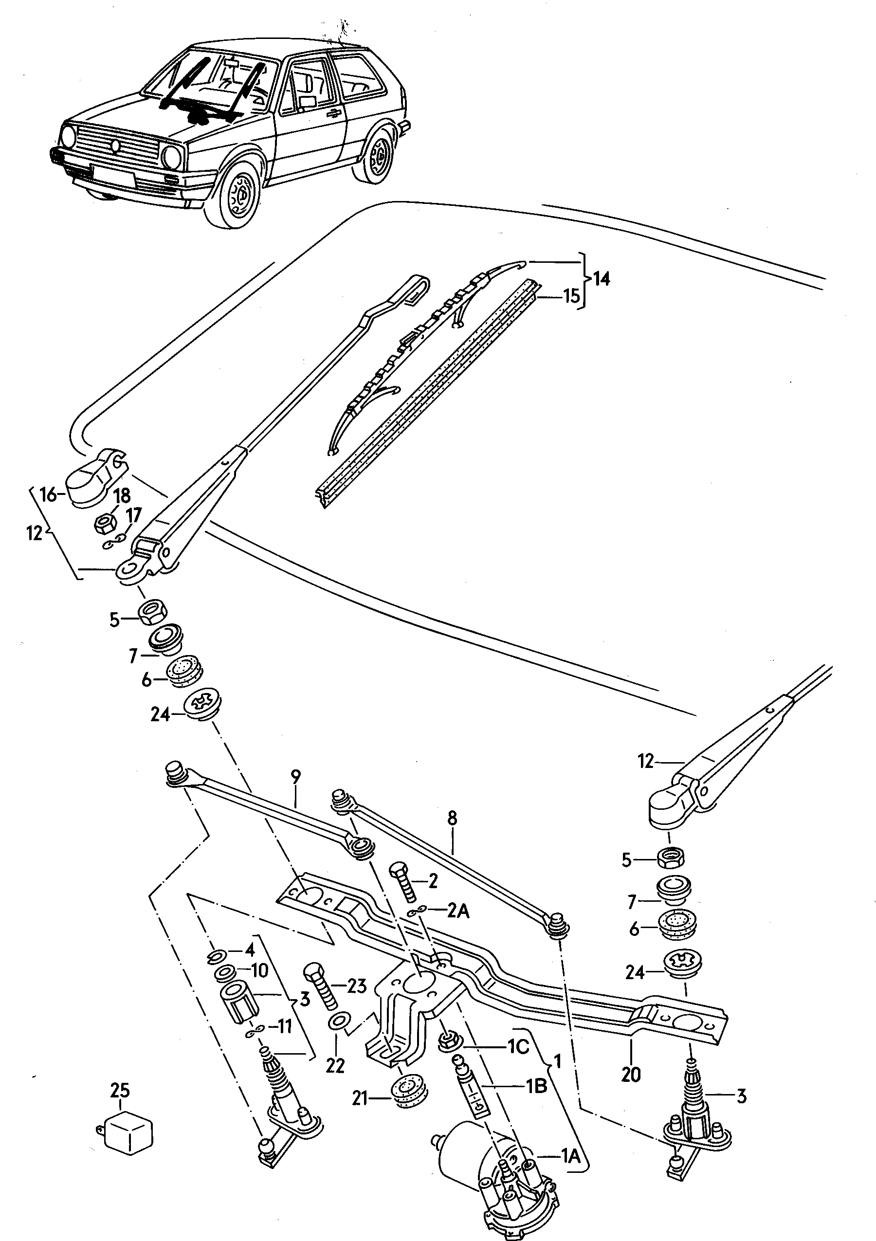 Seat 191 955 531 - Relej, interval brisanja-pranja parts5.com