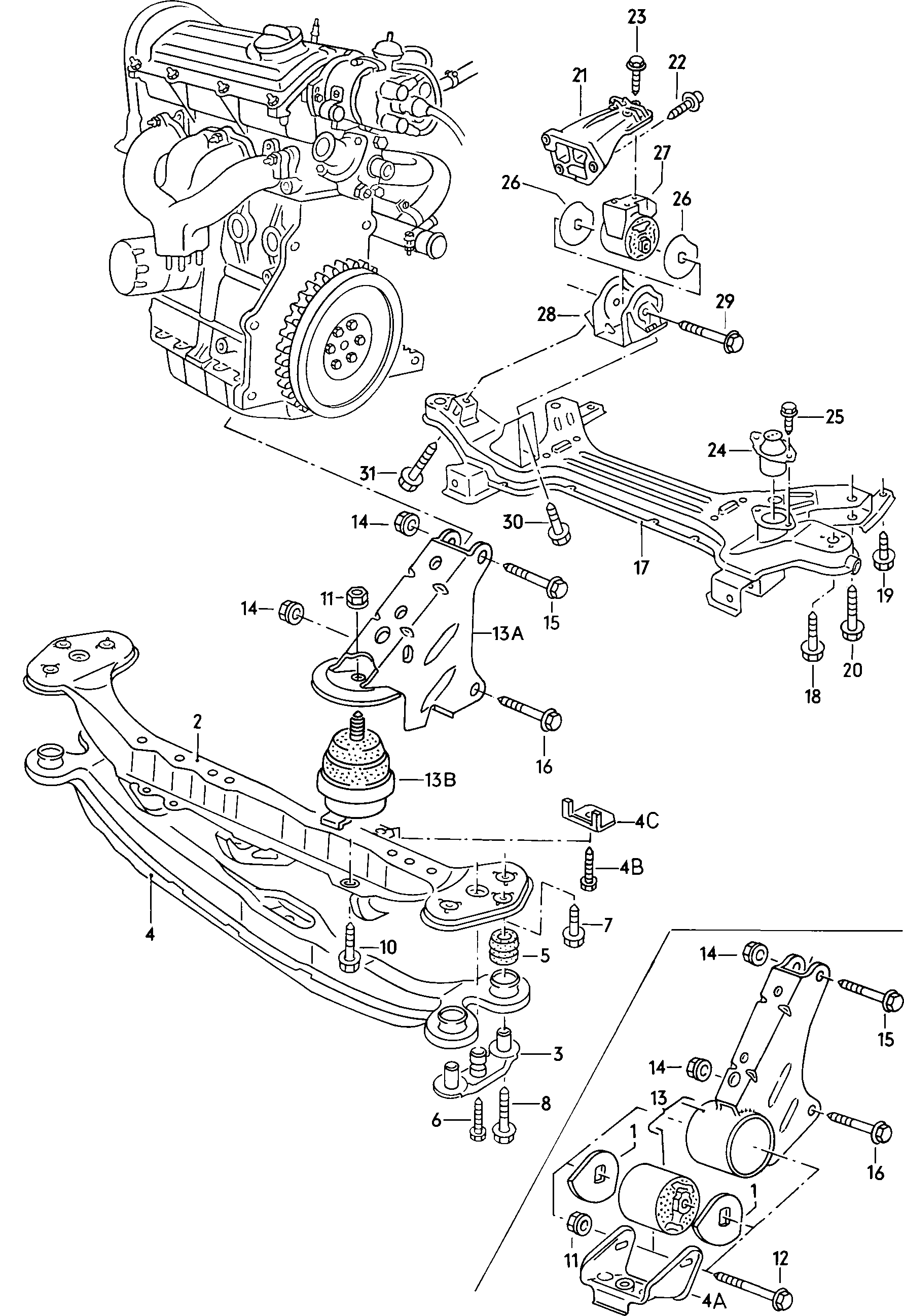 VW N 902 264 04 - Nut parts5.com