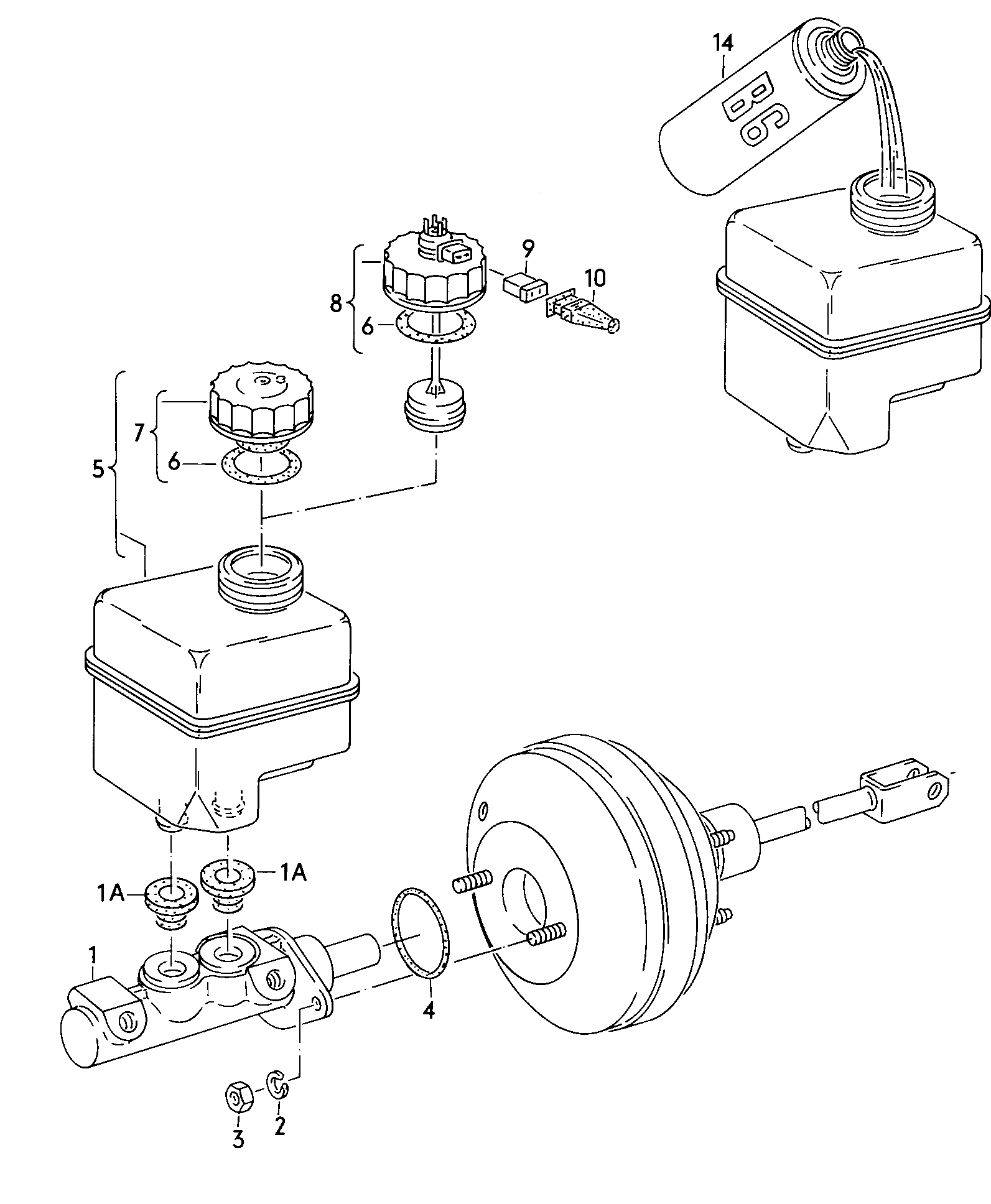 Seat 191 611 019 - Hauptbremszylinder parts5.com