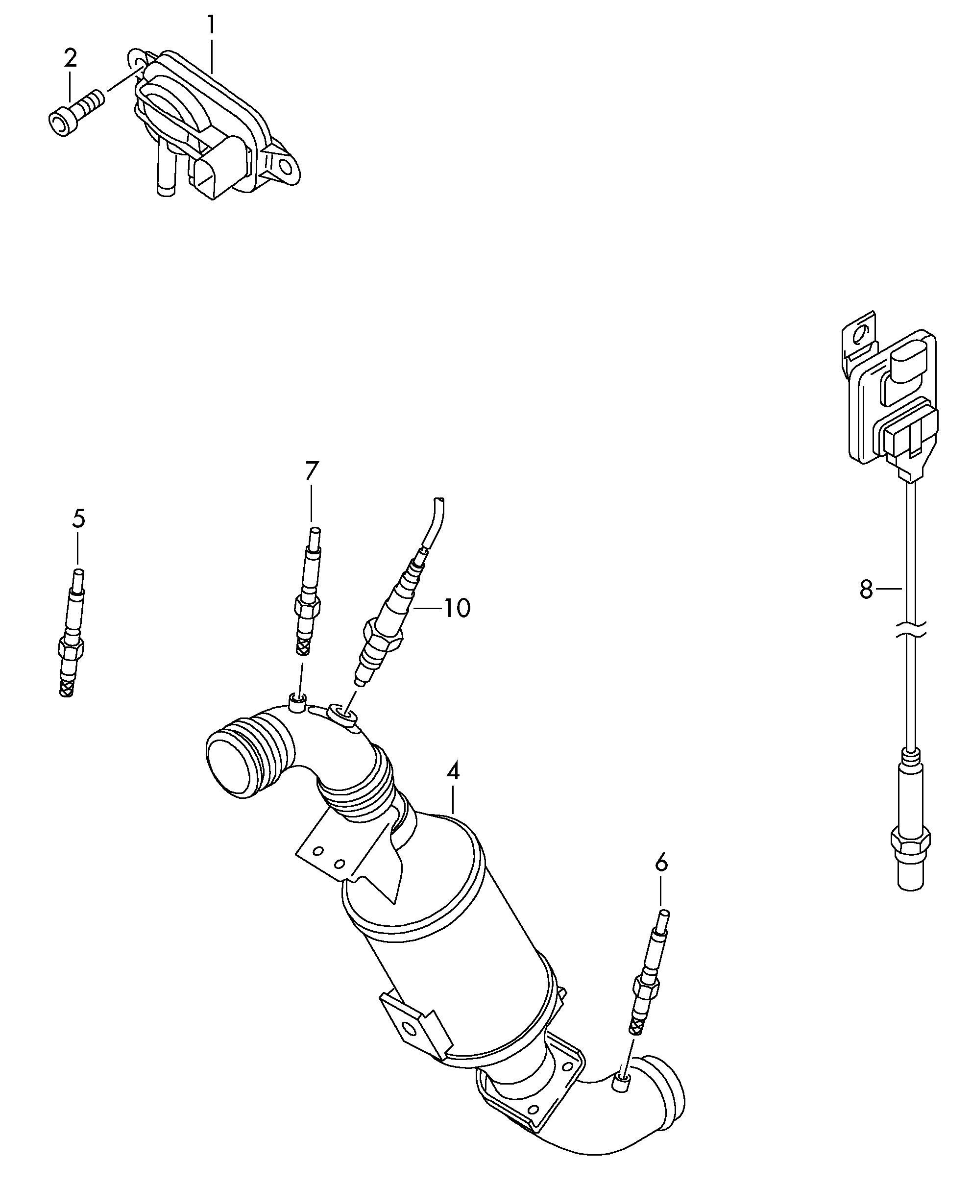 VW 03L906051B - Sensor, exhaust pressure parts5.com